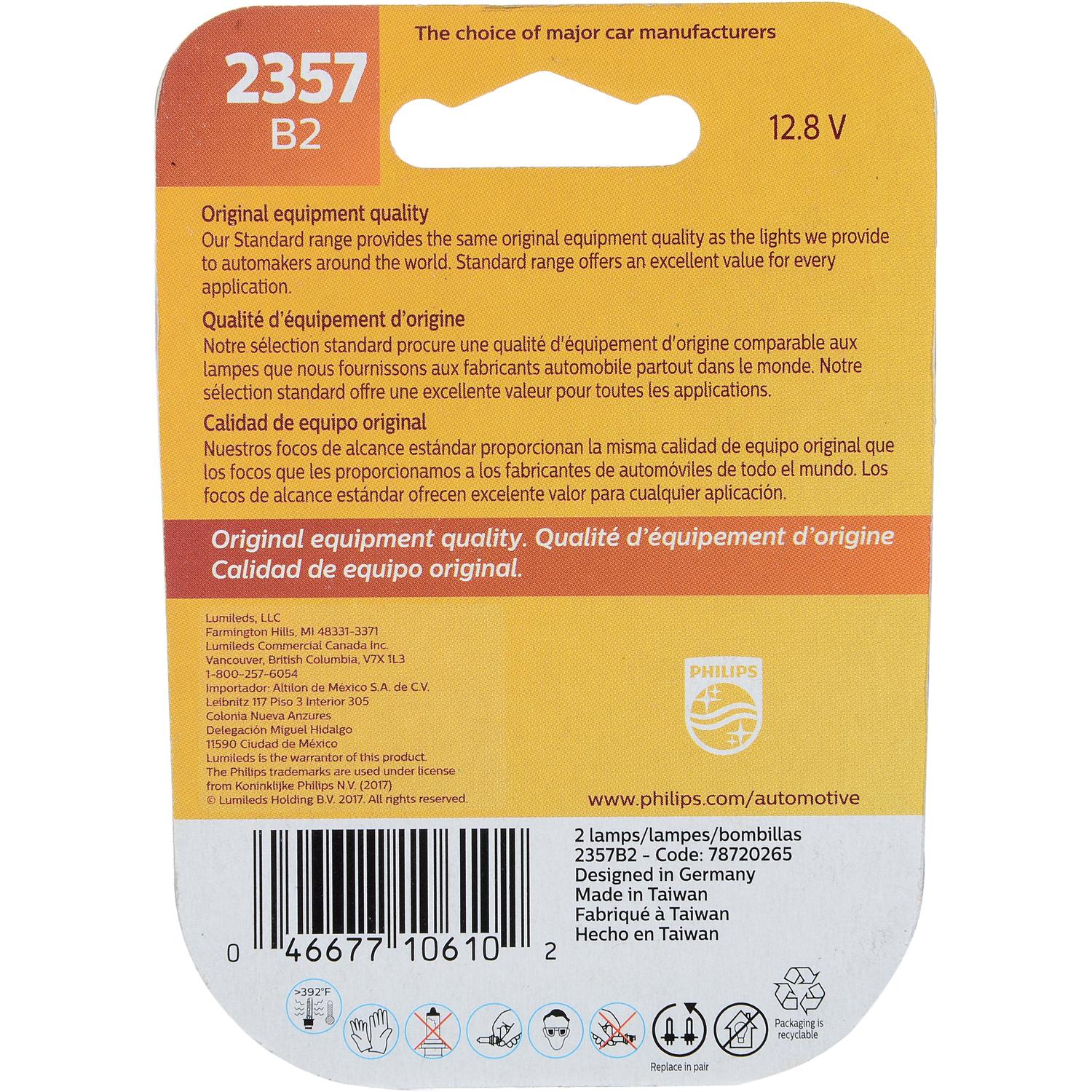 Philips 2357B2 - Center High Mount Stop Light Bulb Philips 2357B2 Brake Light Bulb product image 6 of 10