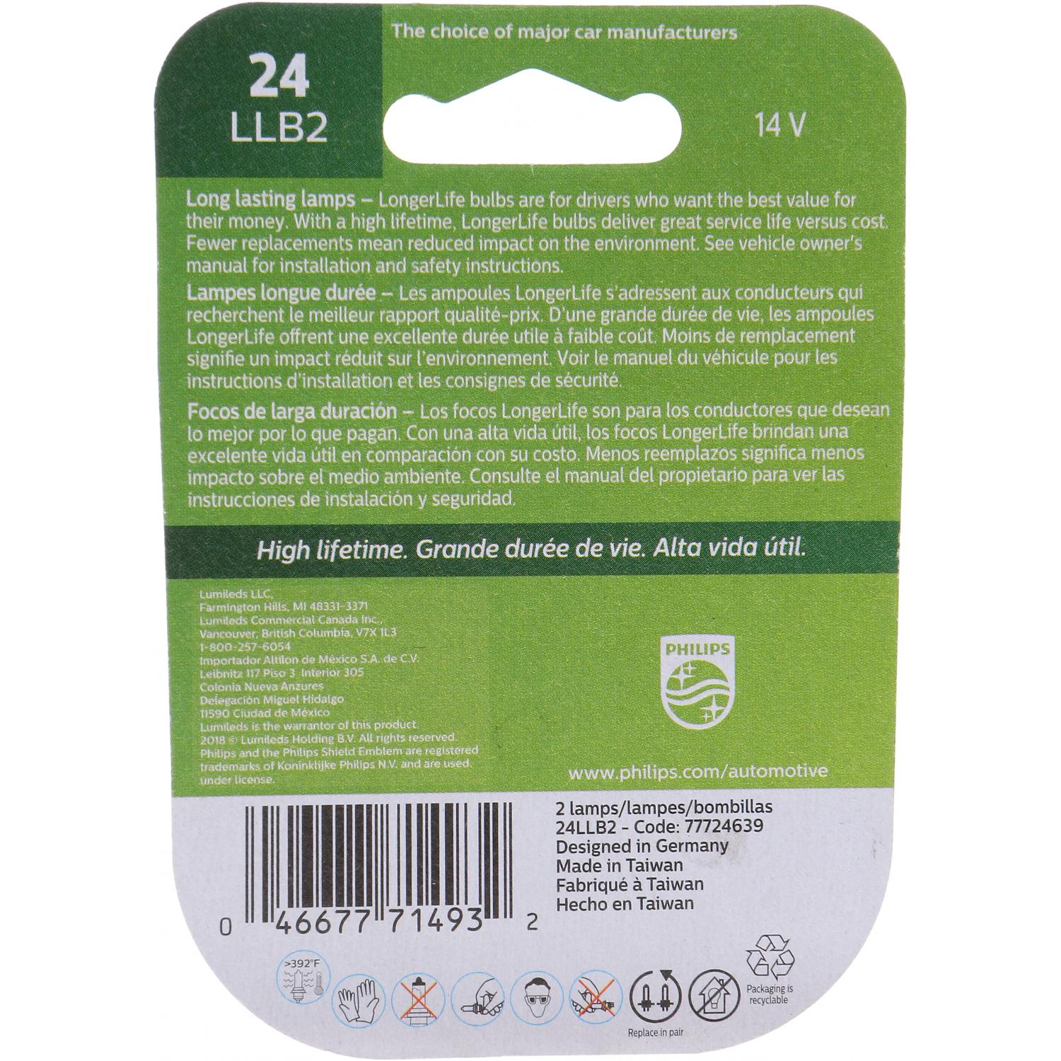 Philips 24LLB2 - Multi Purpose Light Bulb Philips 24LLB2 Courtesy Light Bulb product image 6 of 10