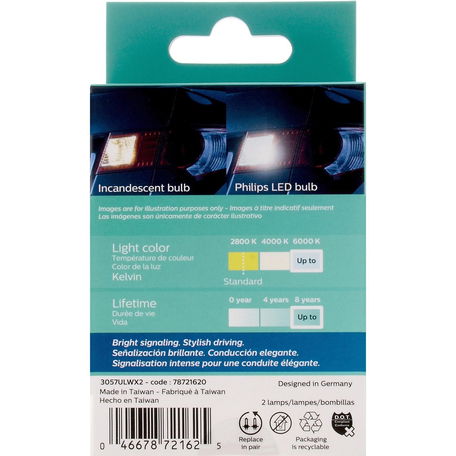 Philips 3057WLED - Multi Purpose Light Bulb Philips 3057WLED Back Up Light Bulb product image 6 of 10