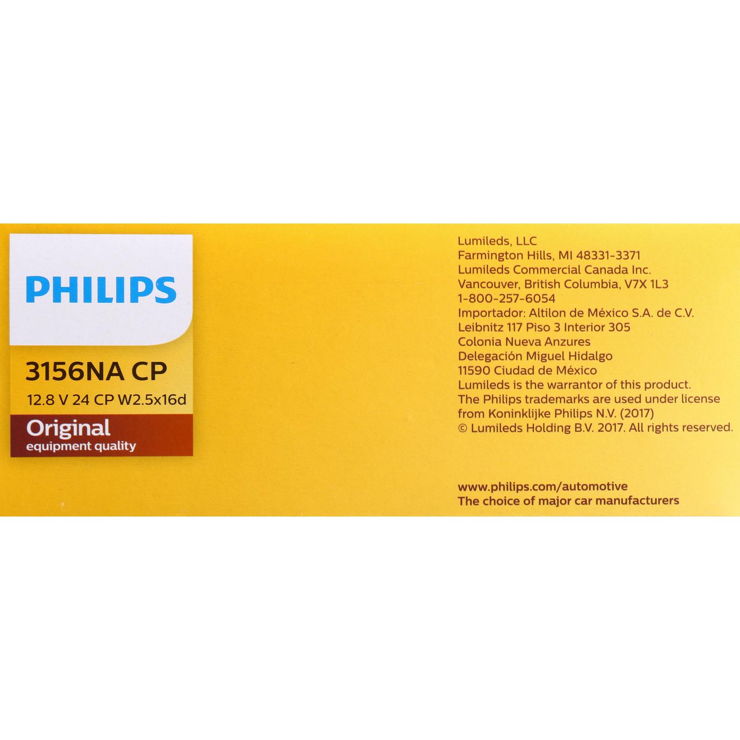 Philips 3156NACP - Turn Signal Light Bulb Philips 3156NACP Turn Signal Light Bulb product image 6 of 10