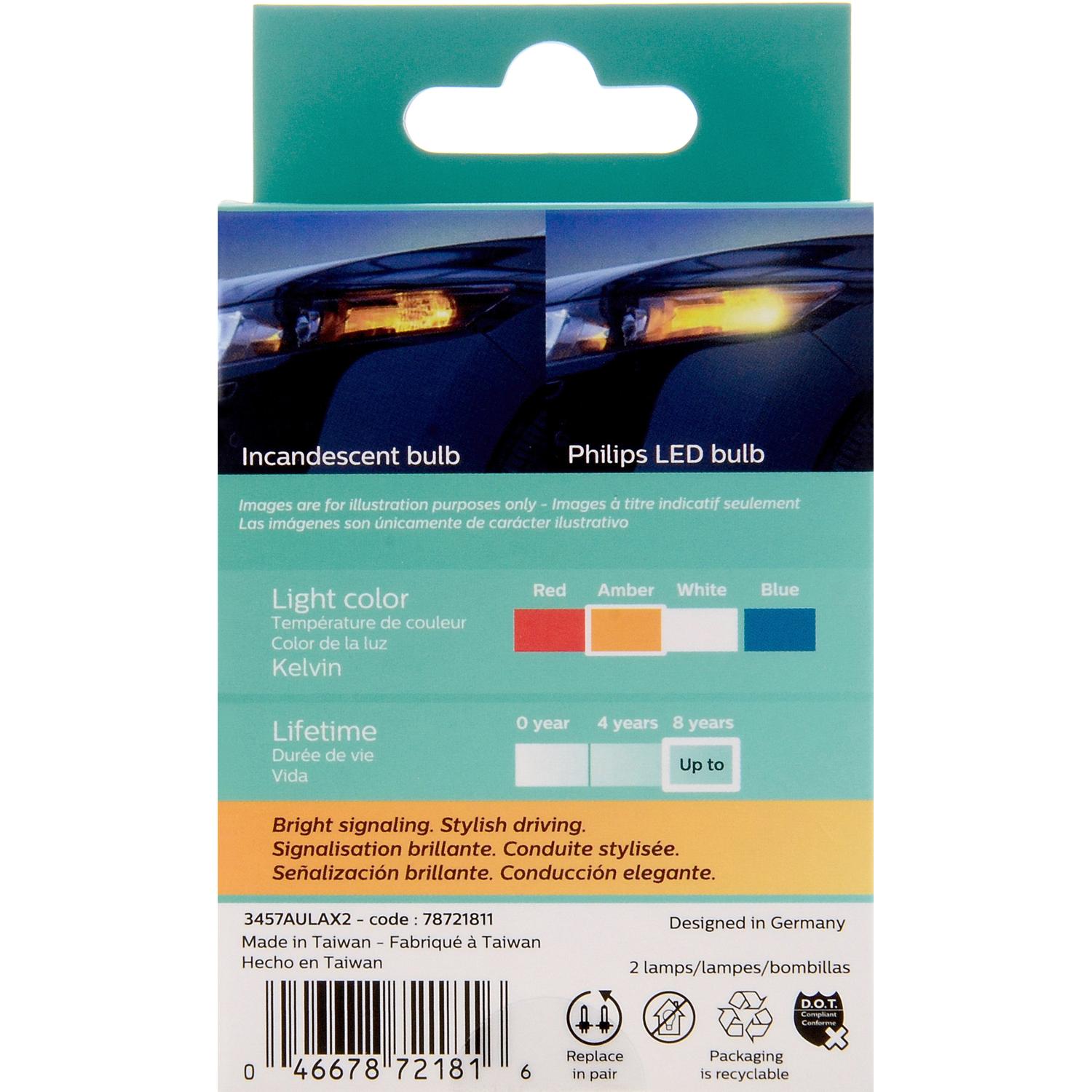 Philips 3457ALED - Multi Purpose Light Bulb Philips 3457ALED Daytime Running Light Bulb product image 6 of 10