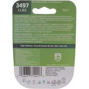 Philips 3497LLB2 - Center High Mount Stop Light Bulb Philips 3497LLB2 Back Up Light Bulb product image 6 of 10