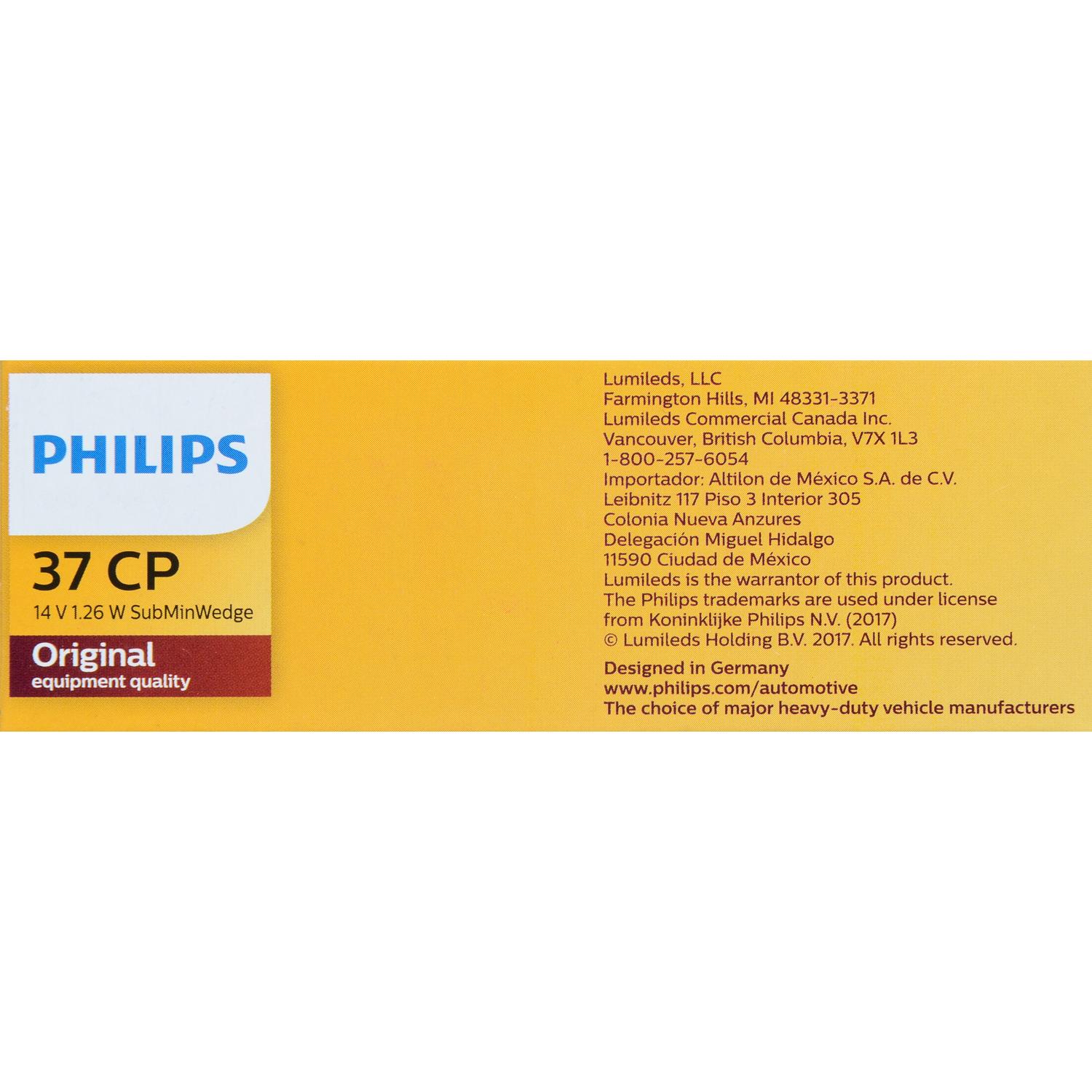 Philips 37CP - Multi Purpose Light Bulb Philips 37CP Ash Tray Light Bulb product image 6 of 10