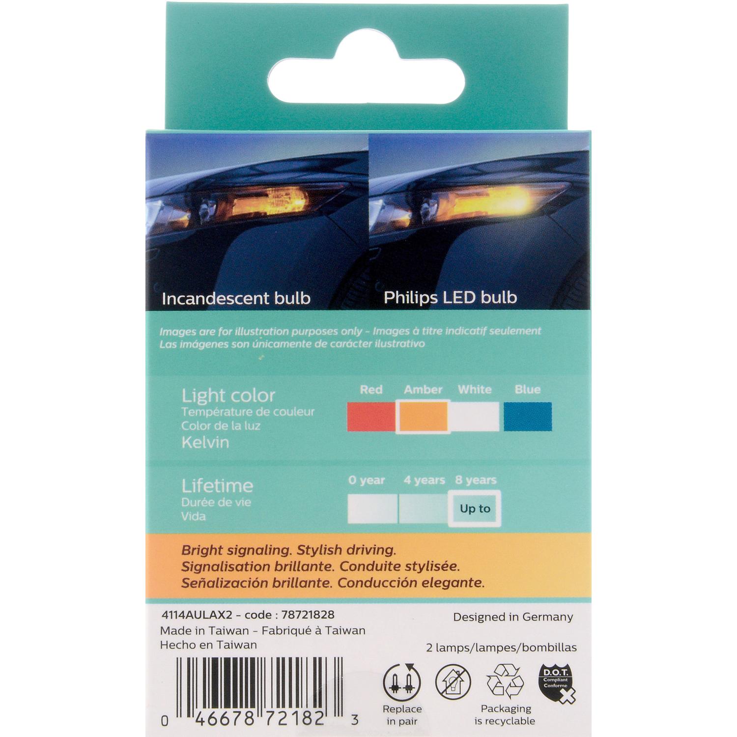 Philips 4114ALED - Multi Purpose Light Bulb Philips 4114ALED Daytime Running Light Bulb product image 9 of 10