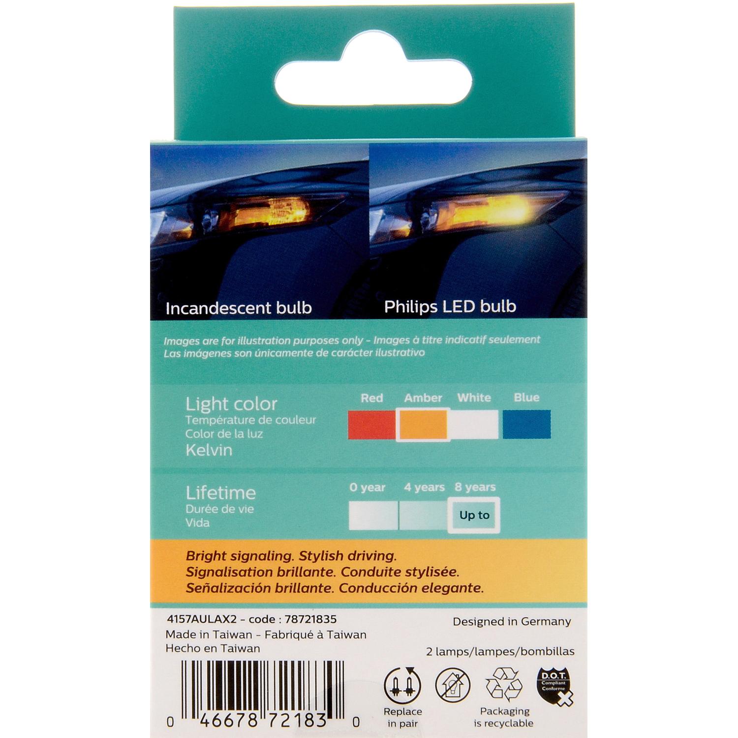Philips 4157ALED - Multi Purpose Light Bulb Philips 4157ALED Daytime Running Light Bulb product image 6 of 10