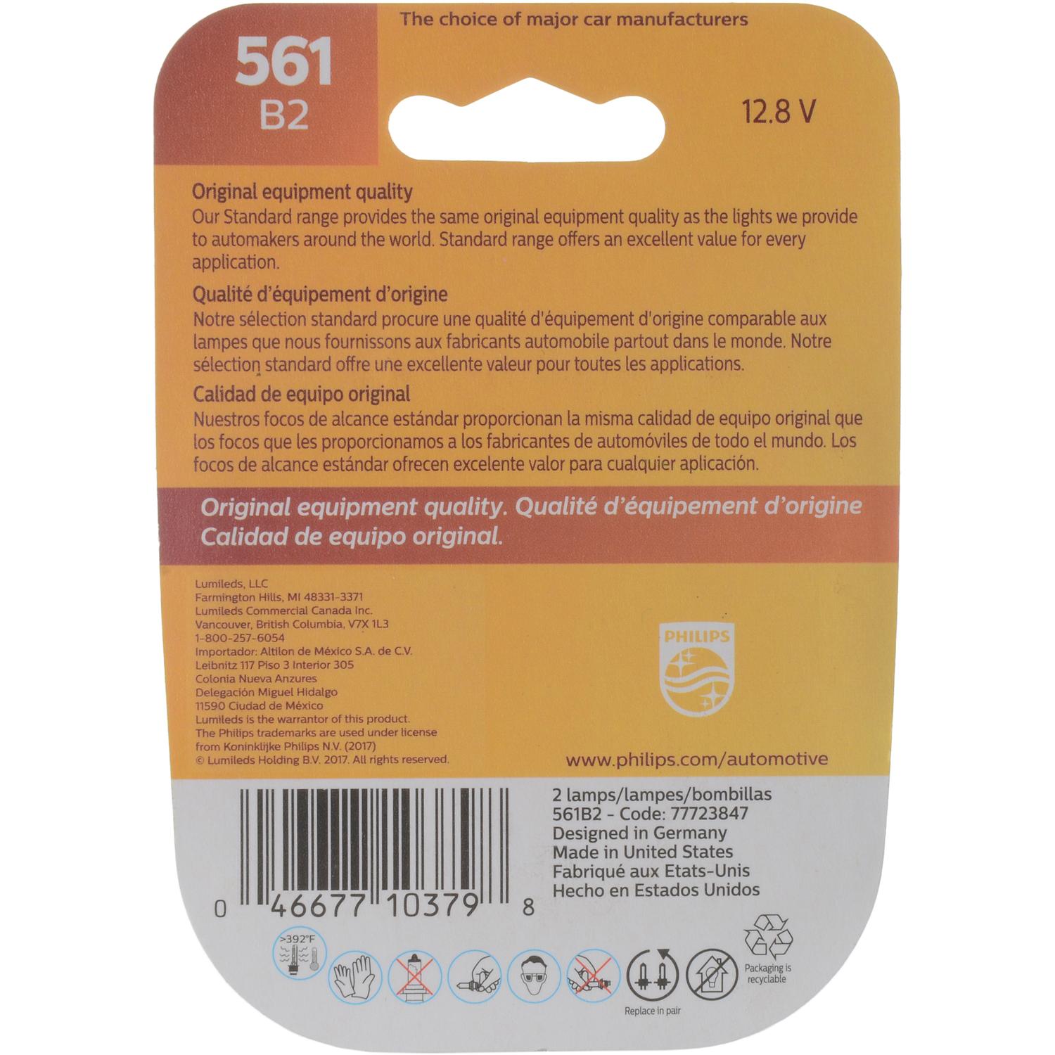Philips 561B2 Center High Mount Stop Light Bulb product image 6 of 10