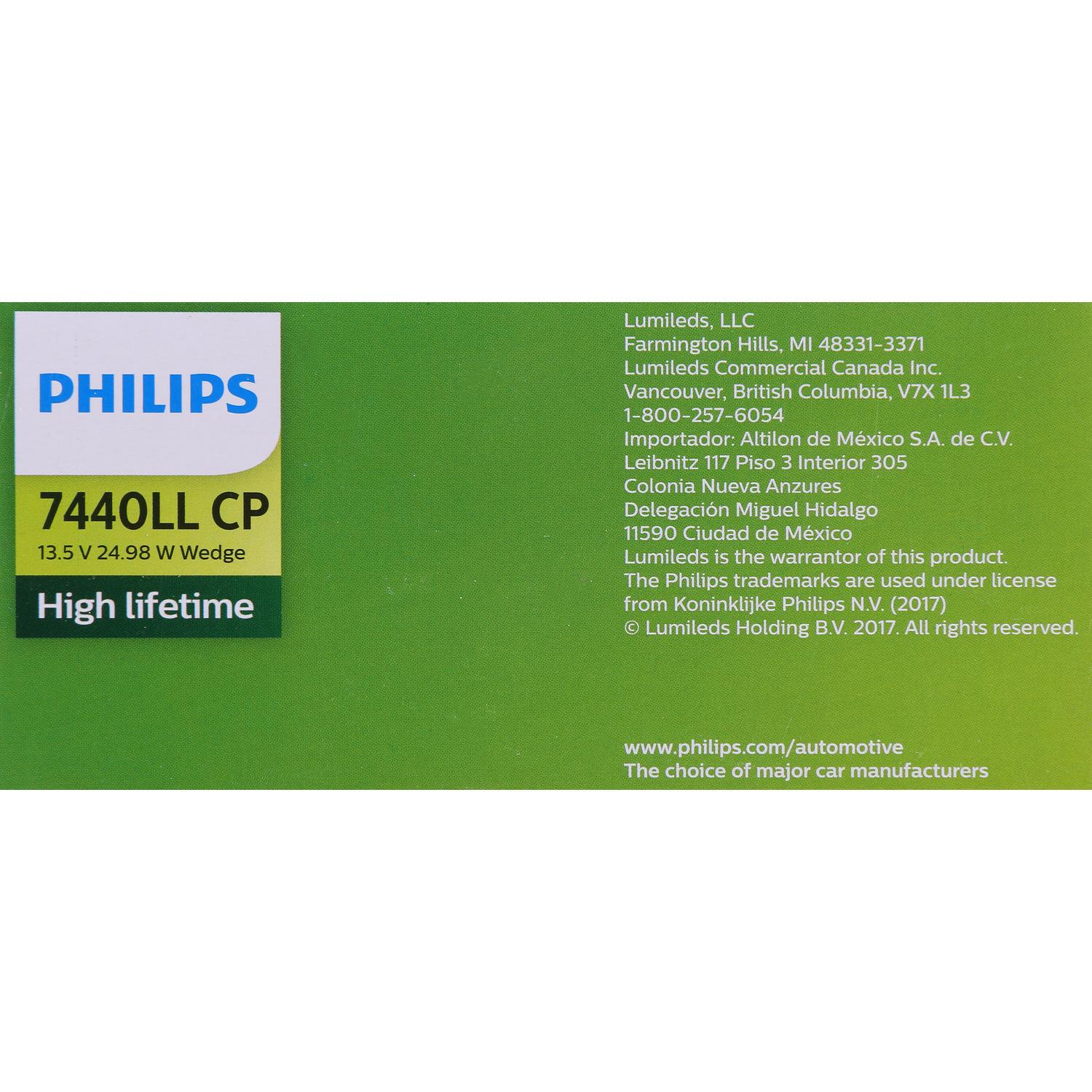 Philips 7440LLCP Back Up Light Bulb product image 6 of 10
