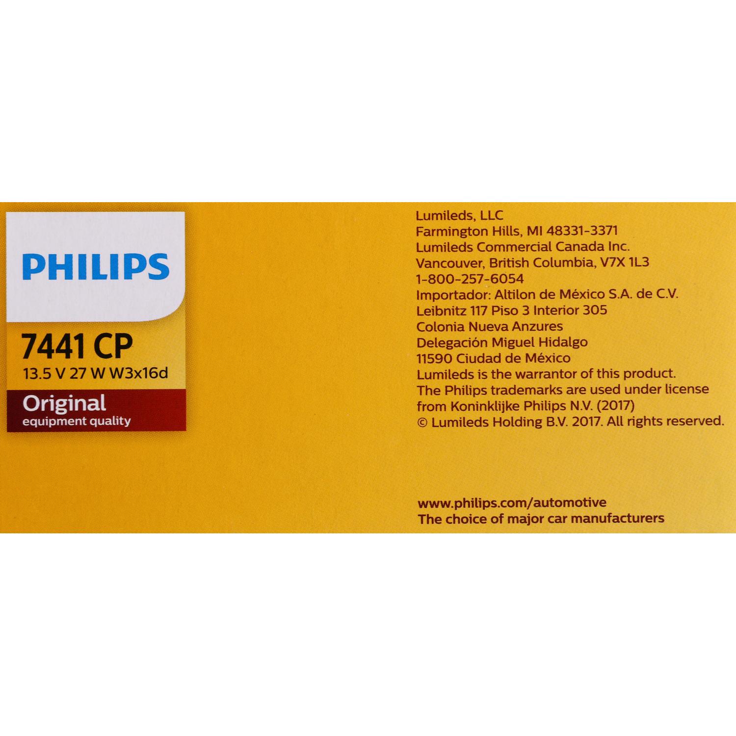 Philips 7441CP - Turn Signal Light Bulb Philips 7441CP Back Up Light Bulb product image 6 of 10