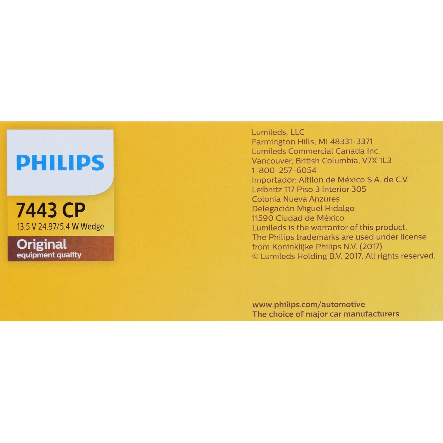 Philips 7443CP - Turn Signal Light Bulb Philips 7443CP Back Up Light Bulb product image 6 of 10
