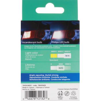 Philips 7443WLED Back Up Light Bulb product image 7 of 11