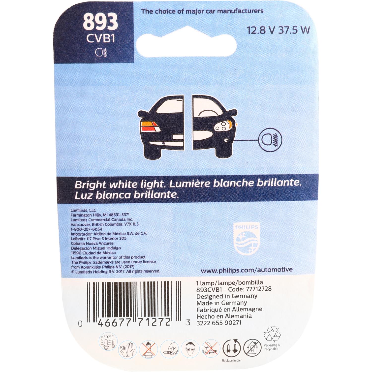 Philips 893CVB1 - Fog Light Bulb Philips 893CVB1 Fog Light Bulb product image 6 of 10