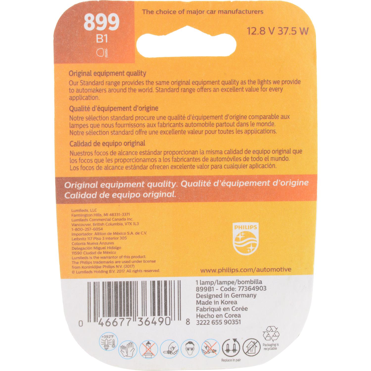Philips 899B1 - Fog Light Bulb Philips 899B1 Fog Light Bulb product image 6 of 10