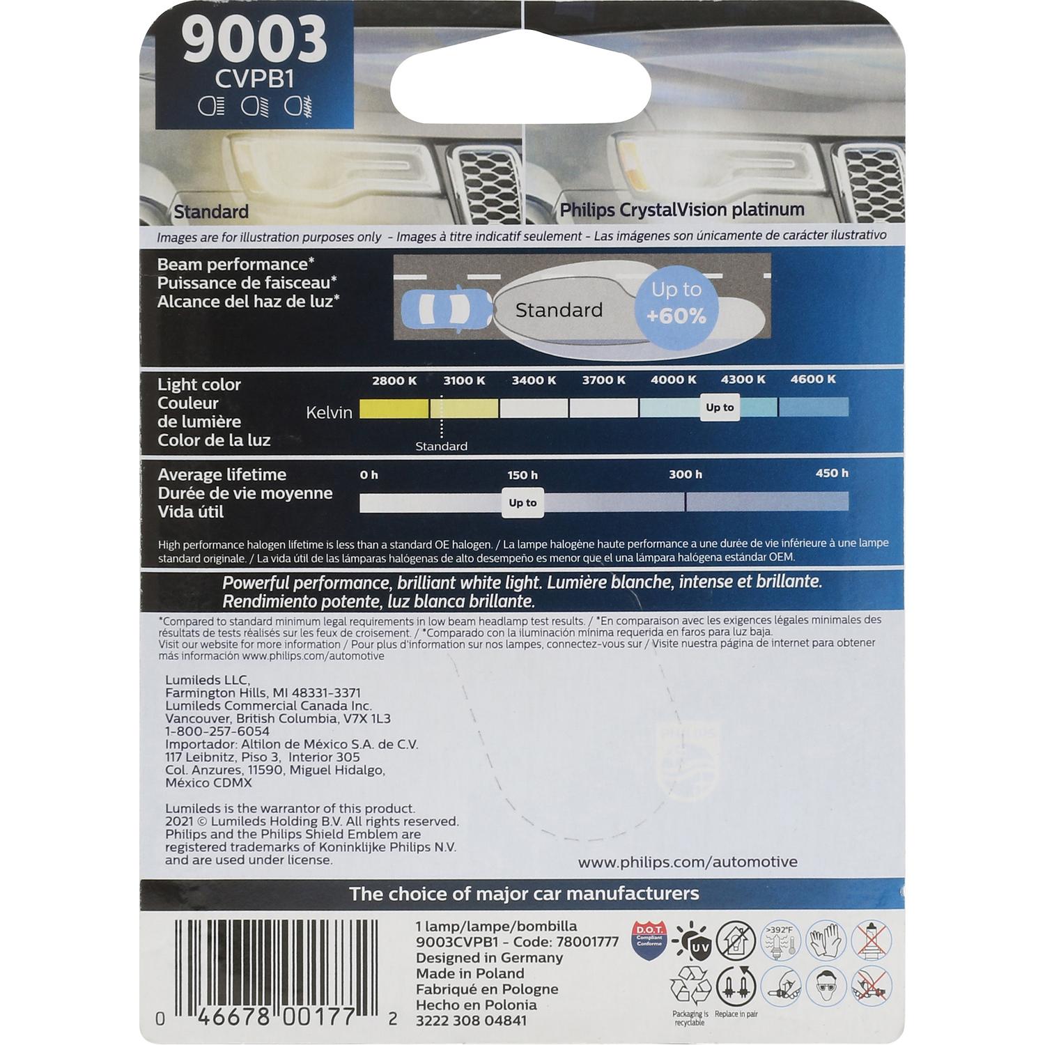 Philips 9003CVPB1 Daytime Running Light Bulb product image 1 of 12