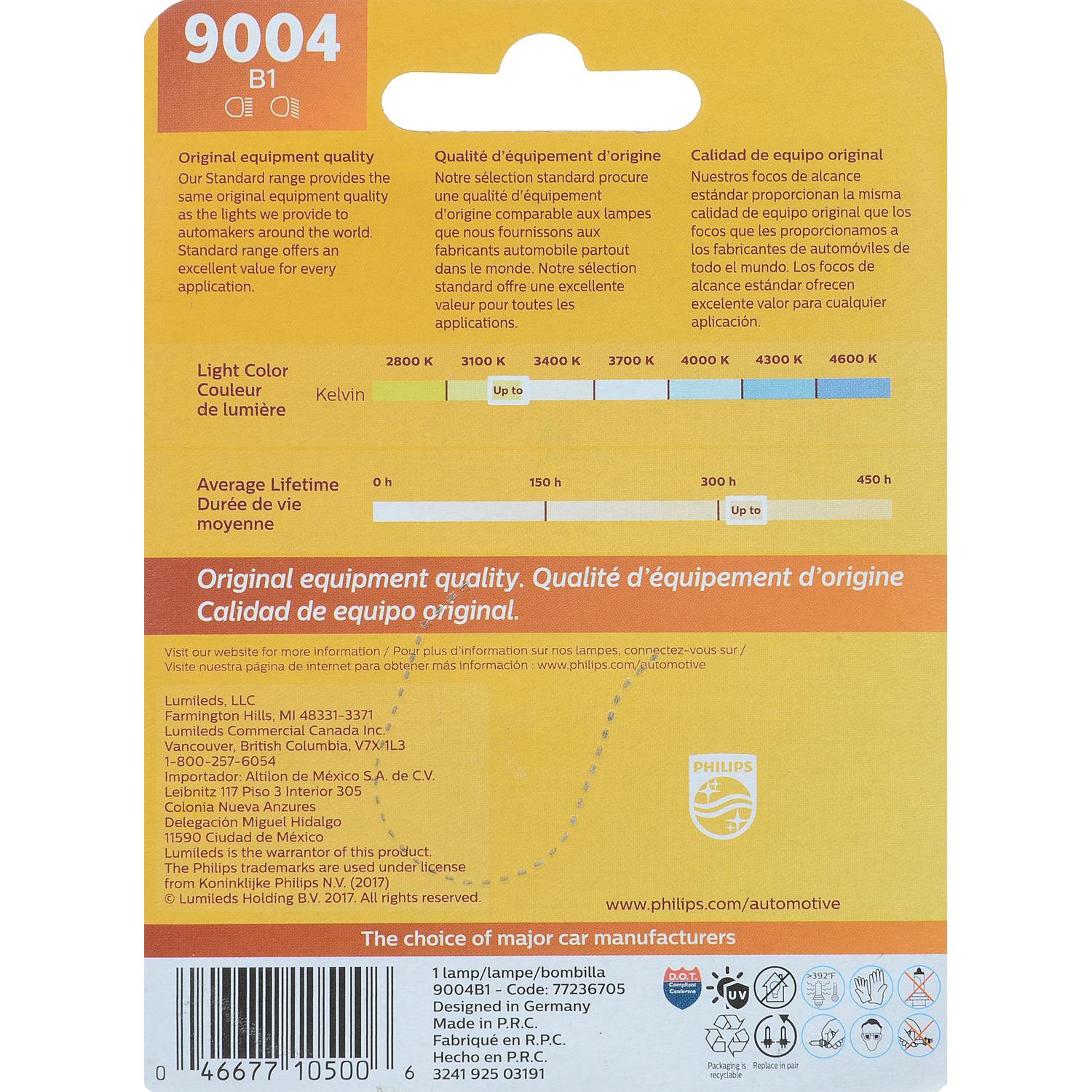Philips 9004B1 - Headlight Bulb Philips 9004B1 Headlight Bulb product image 6 of 10