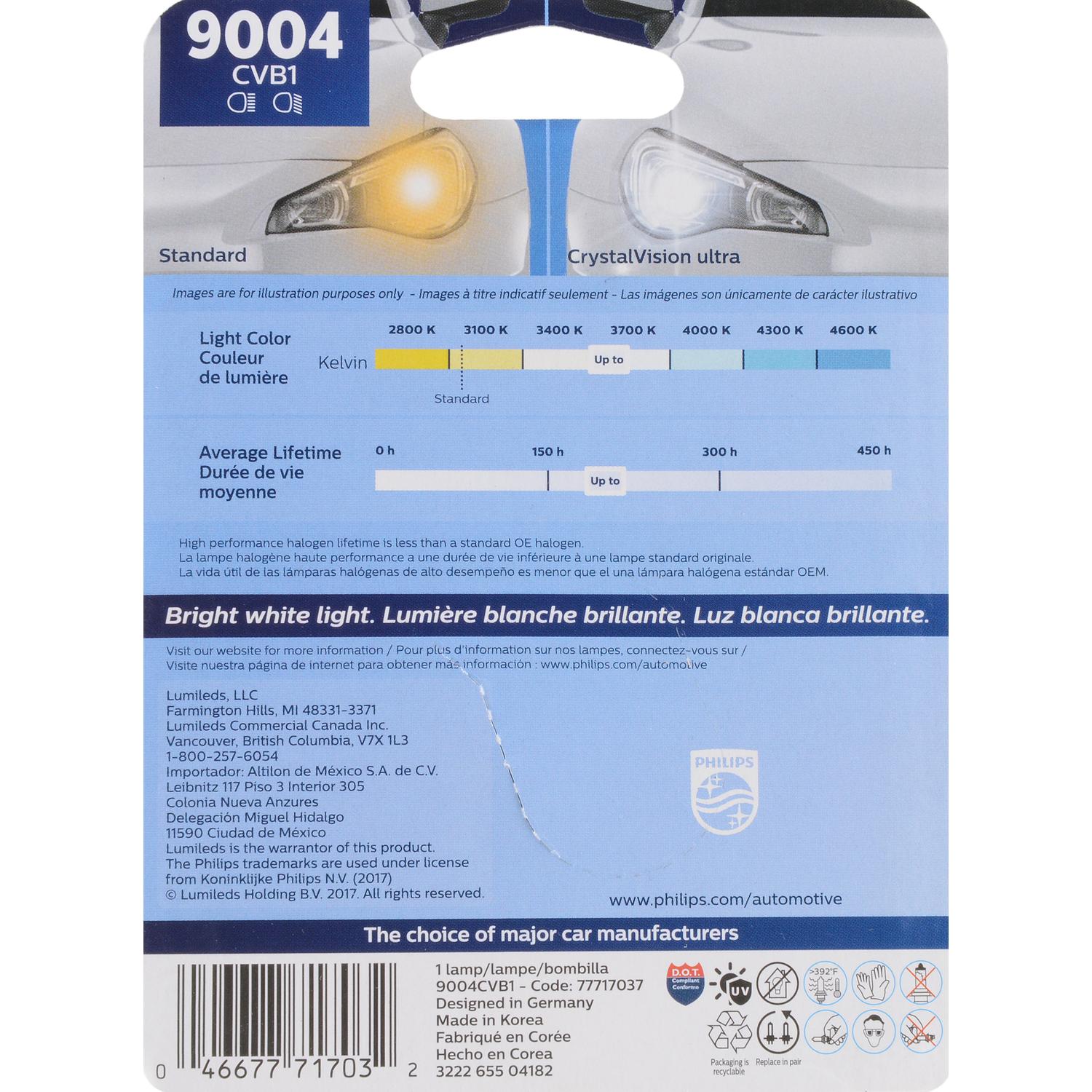 Philips 9004CVB1 - Headlight Bulb Philips 9004CVB1 Headlight Bulb product image 6 of 10