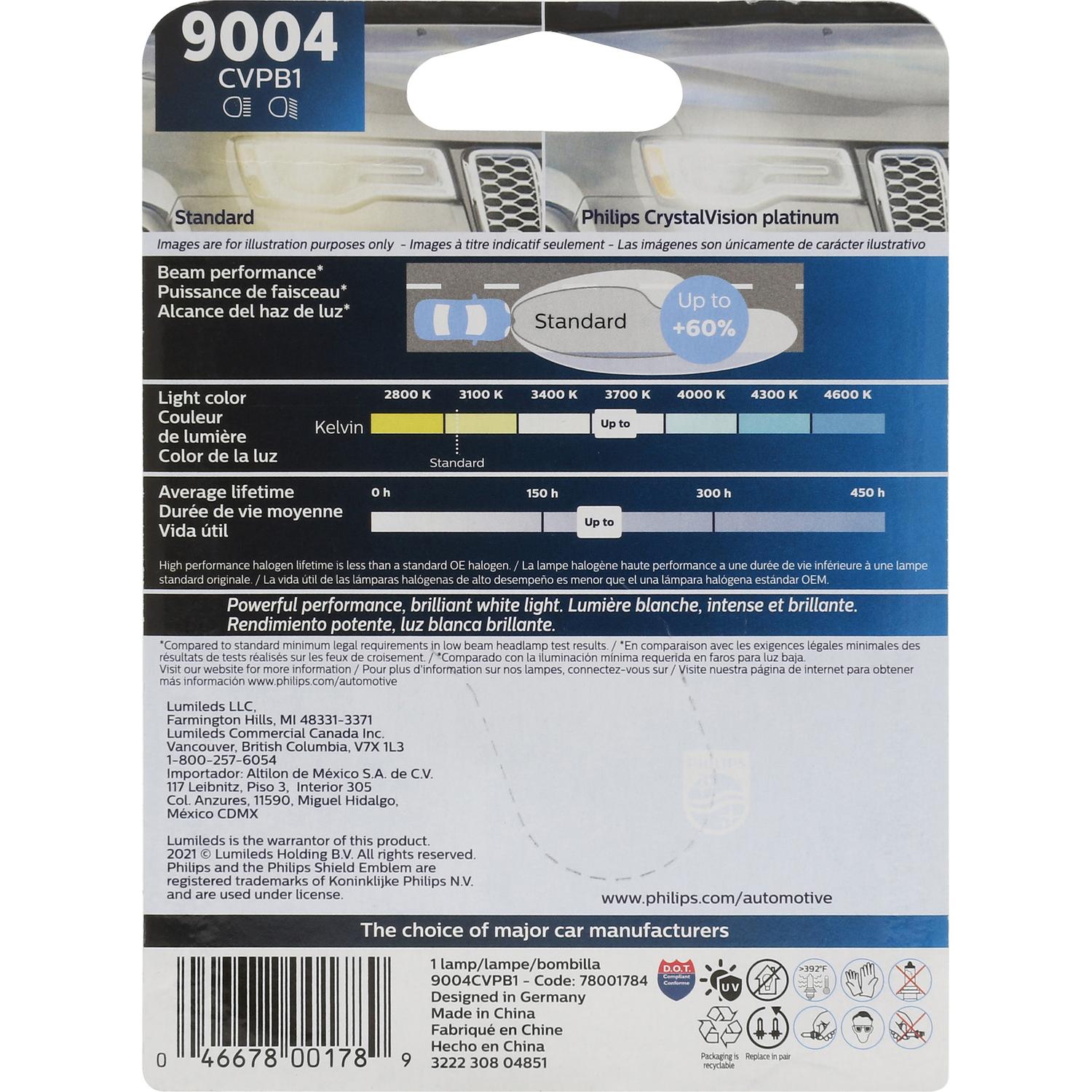 Philips 9004CVPB1 Headlight Bulb product image 1 of 12