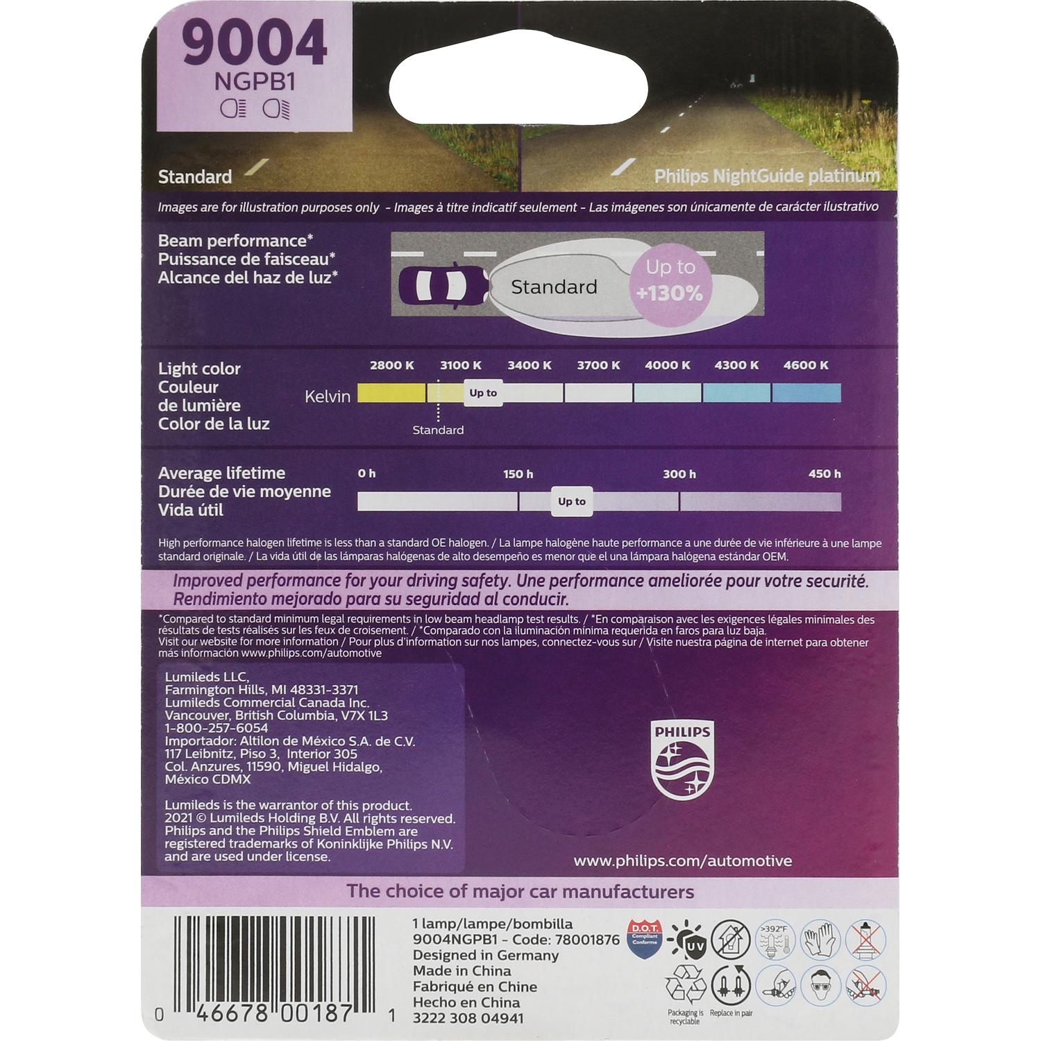 Philips 9004NGPB1 - Headlight Bulb Philips 9004NGPB1 Headlight Bulb product image 1 of 12
