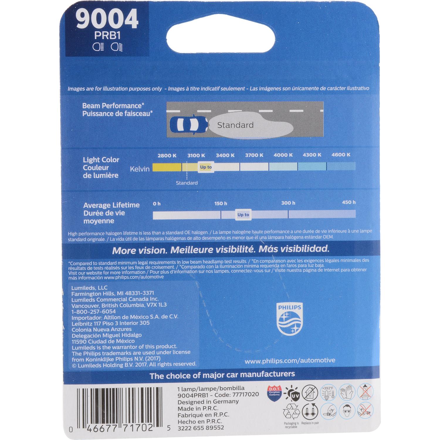 Philips 9004PRB1 - Headlight Bulb Philips 9004PRB1 Headlight Bulb product image 6 of 10