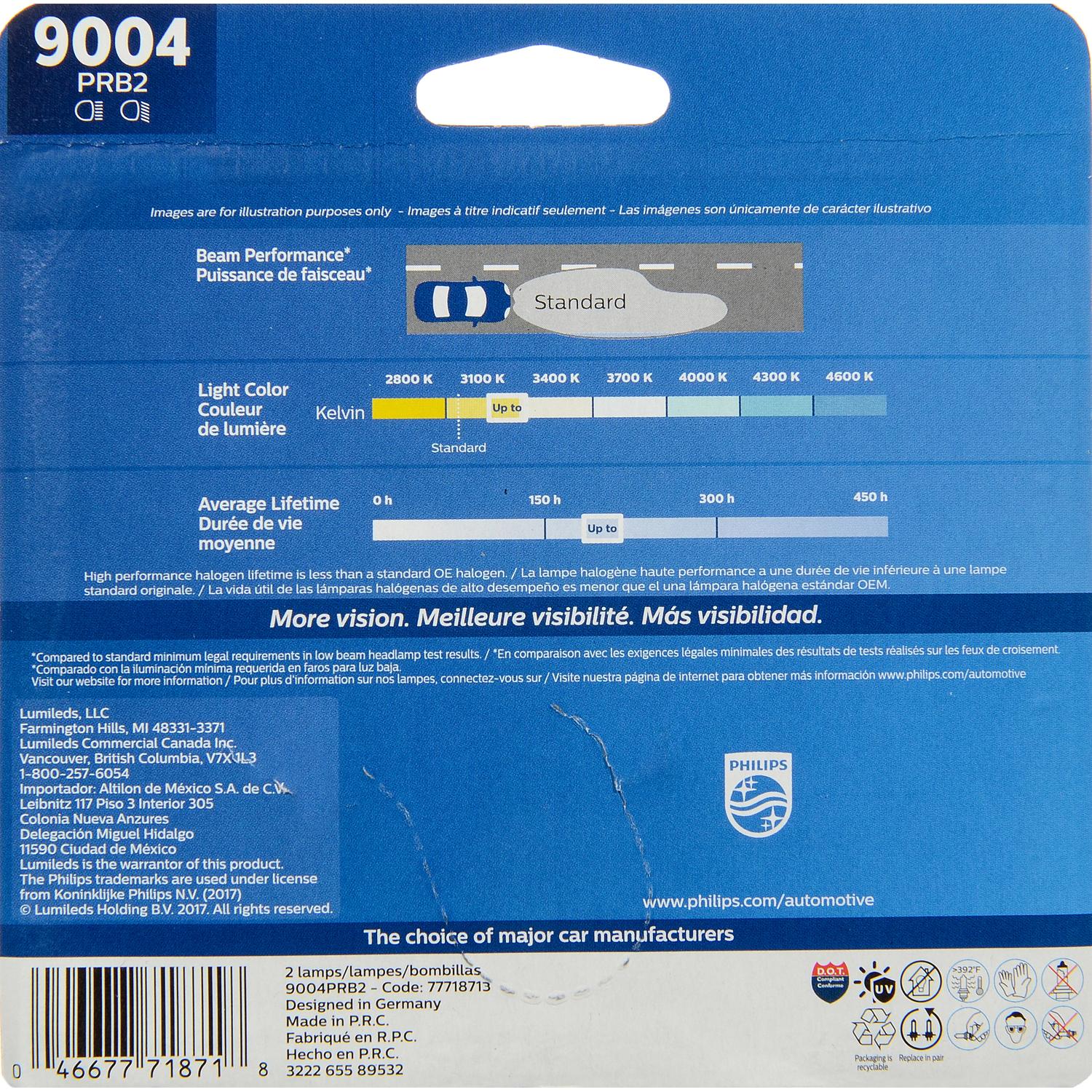 Philips 9004PRB2 - Headlight Bulb Philips 9004PRB2 Headlight Bulb product image 6 of 10