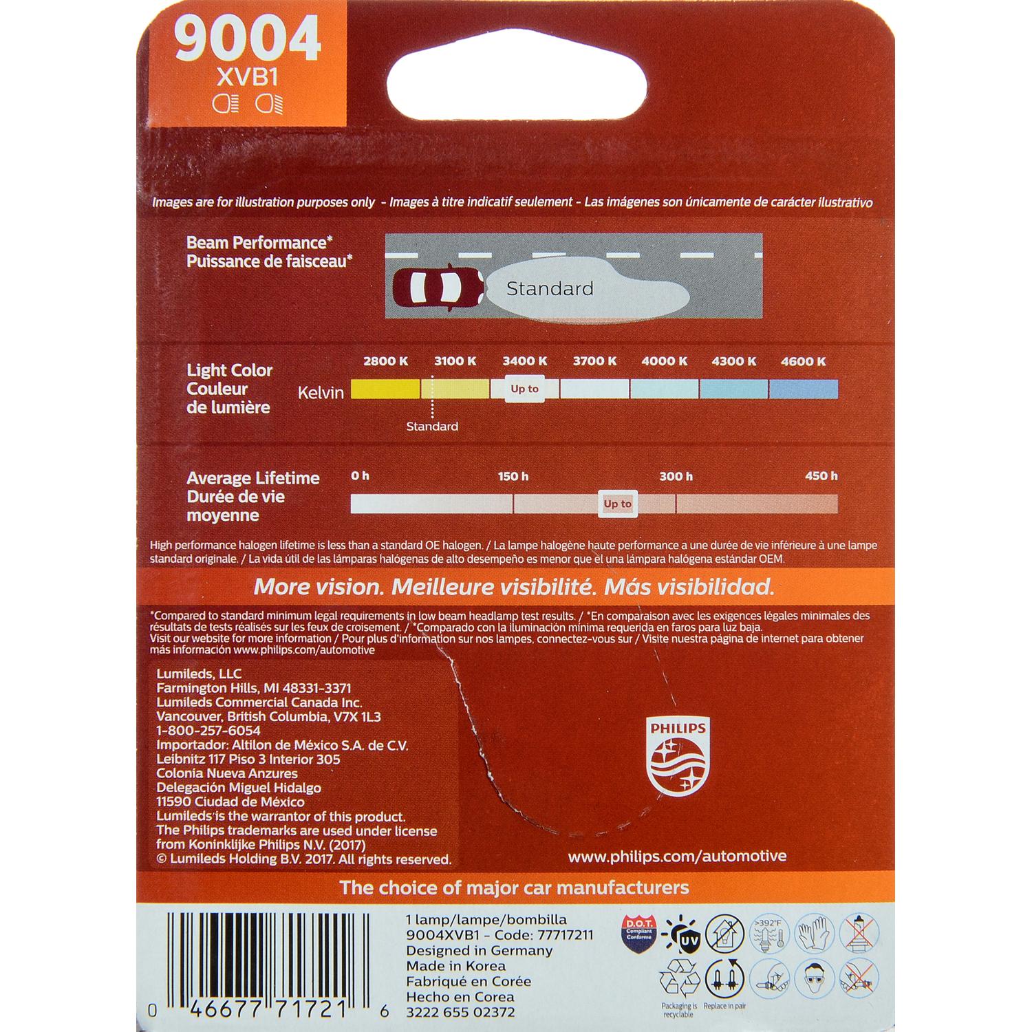Philips 9004XVB1 Headlight Bulb product image 6 of 10