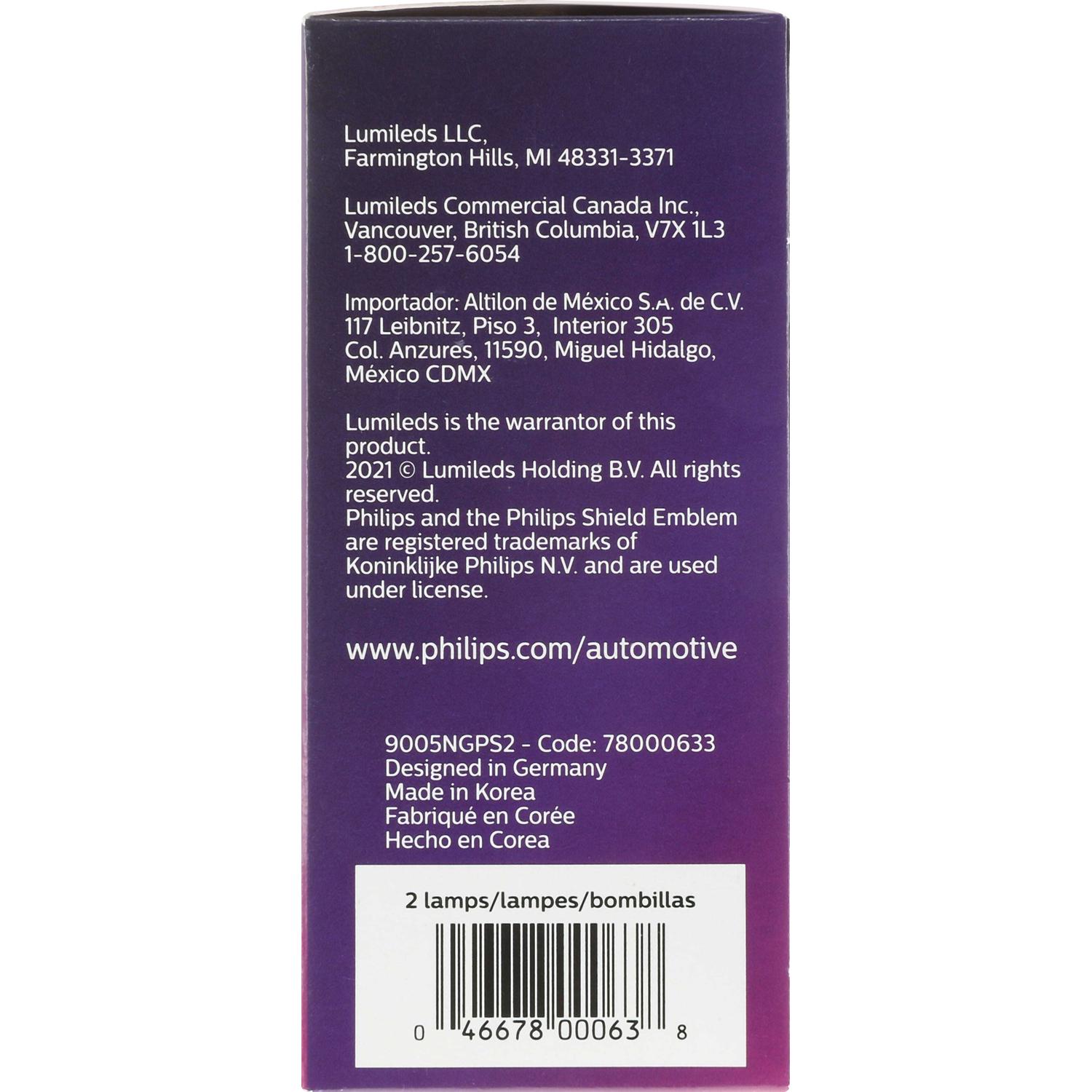 Philips 9005NGPS2 - Daytime Running Light Bulb Philips 9005NGPS2 Daytime Running Light Bulb product image 19 of 22