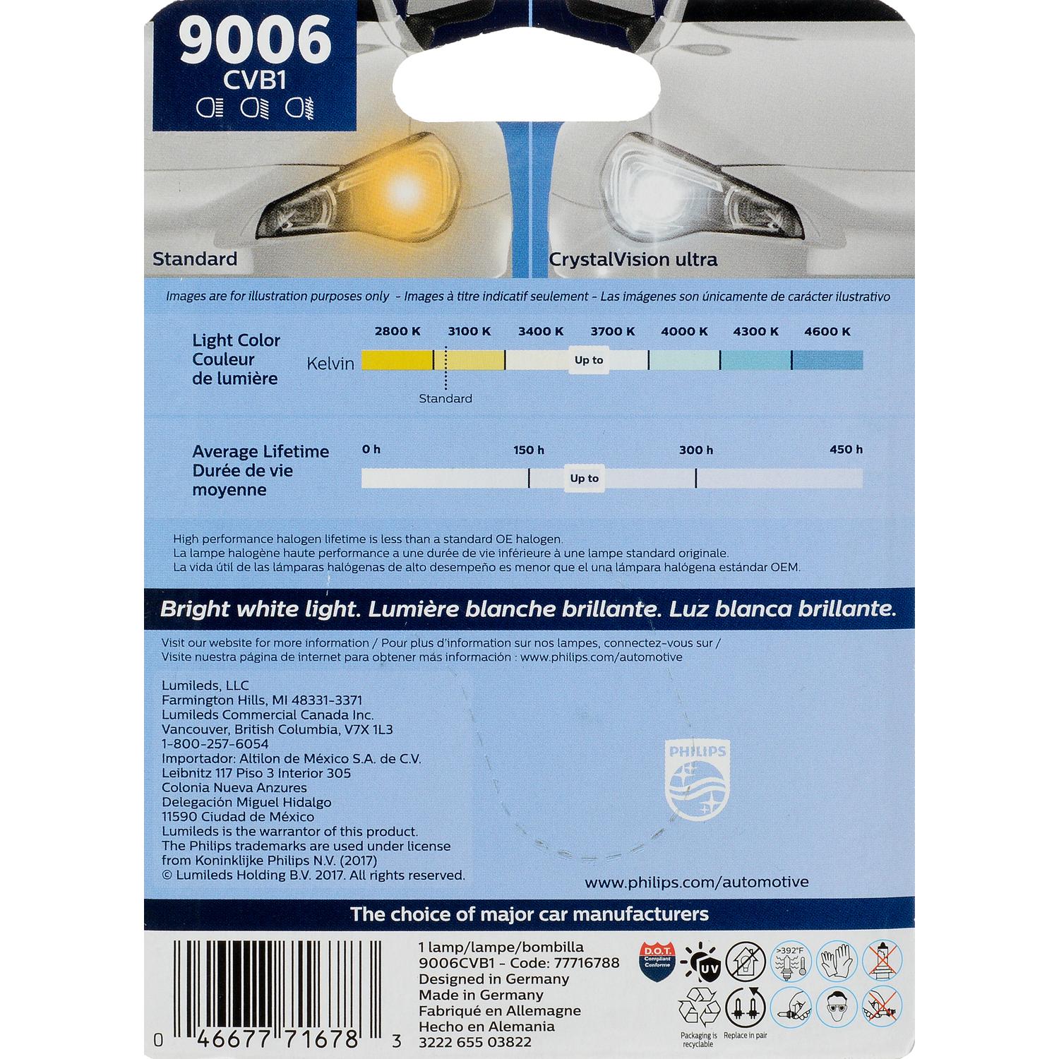 Philips 9006CVB1 - Turn Signal Light Bulb Philips 9006CVB1 Daytime Running Light Bulb product image 5 of 8