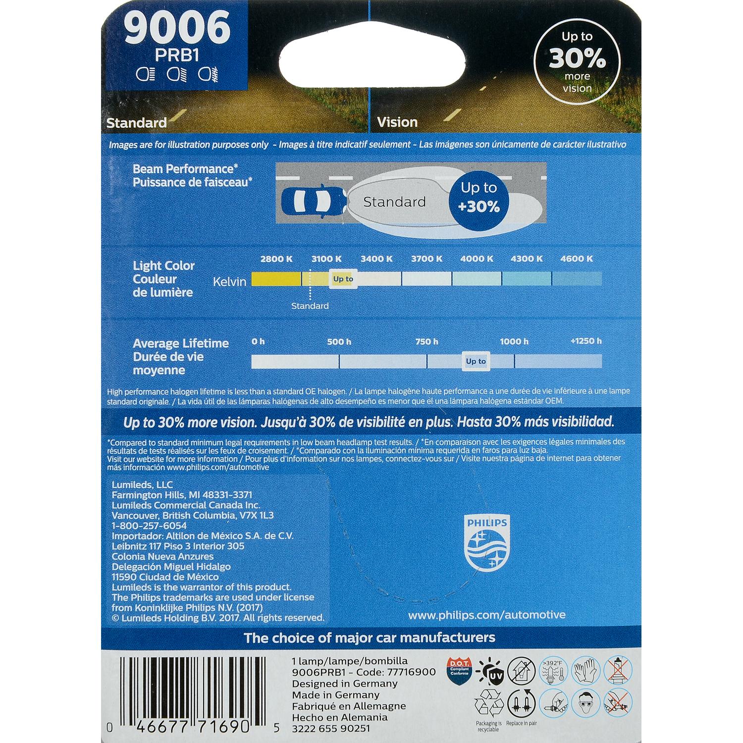 Philips 9006PRB1 - Turn Signal Light Bulb Philips 9006PRB1 Daytime Running Light Bulb product image 11 of 20