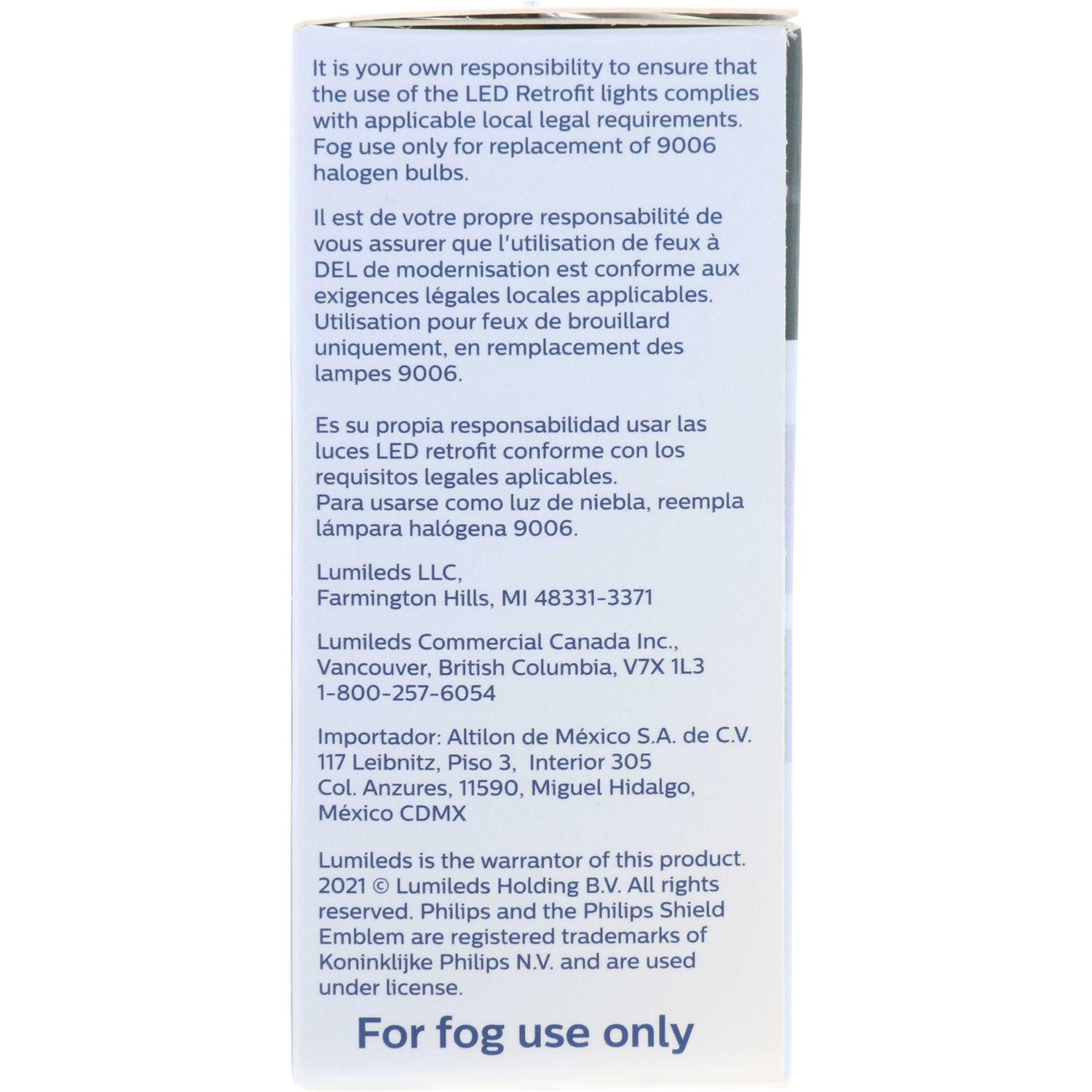 Philips 9006UEFLED - Fog Light Bulb Philips 9006UEFLED Fog Light Bulb product image 11 of 11