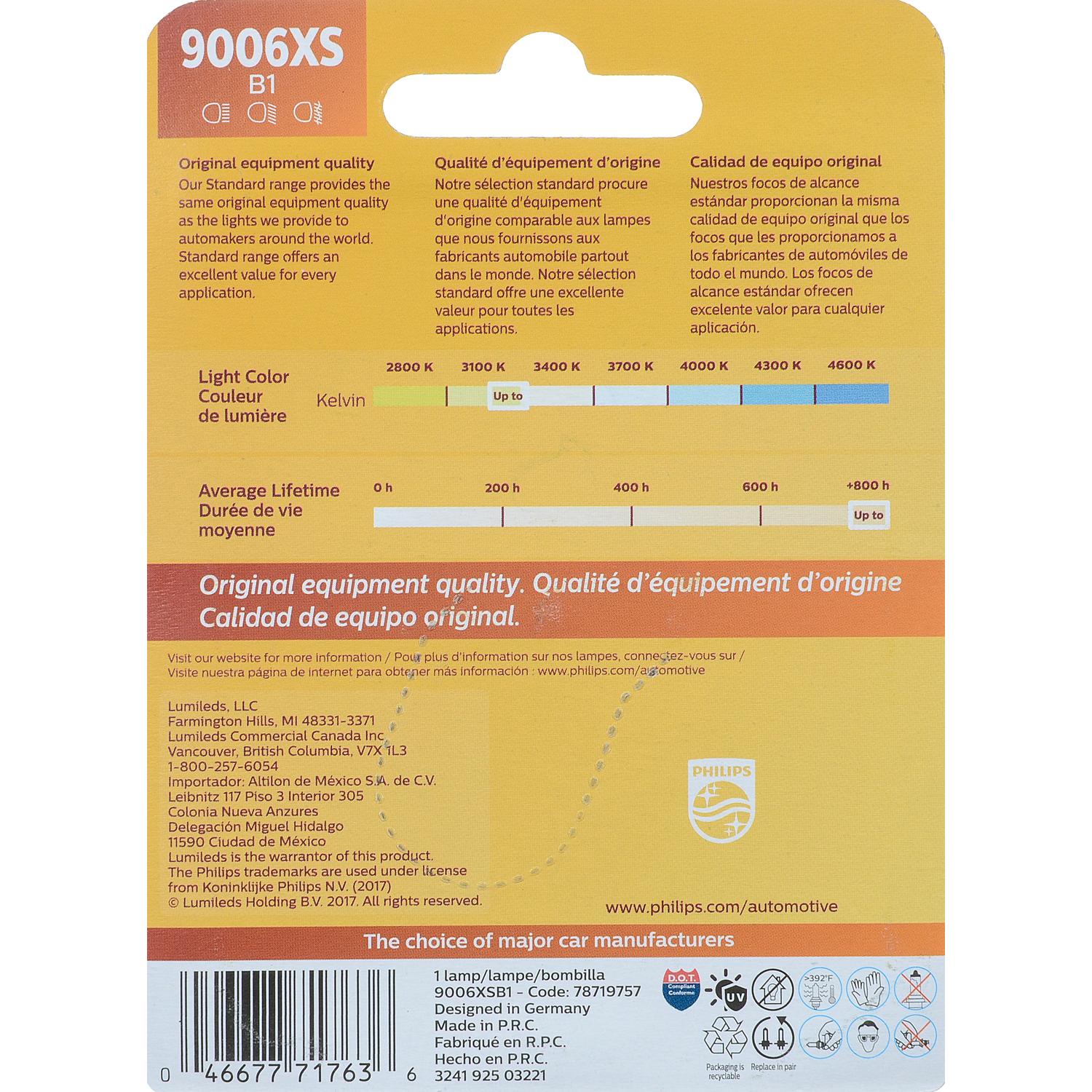 Philips 9006XSB1 - Headlight Bulb Philips 9006XSB1 Headlight Bulb product image 6 of 10