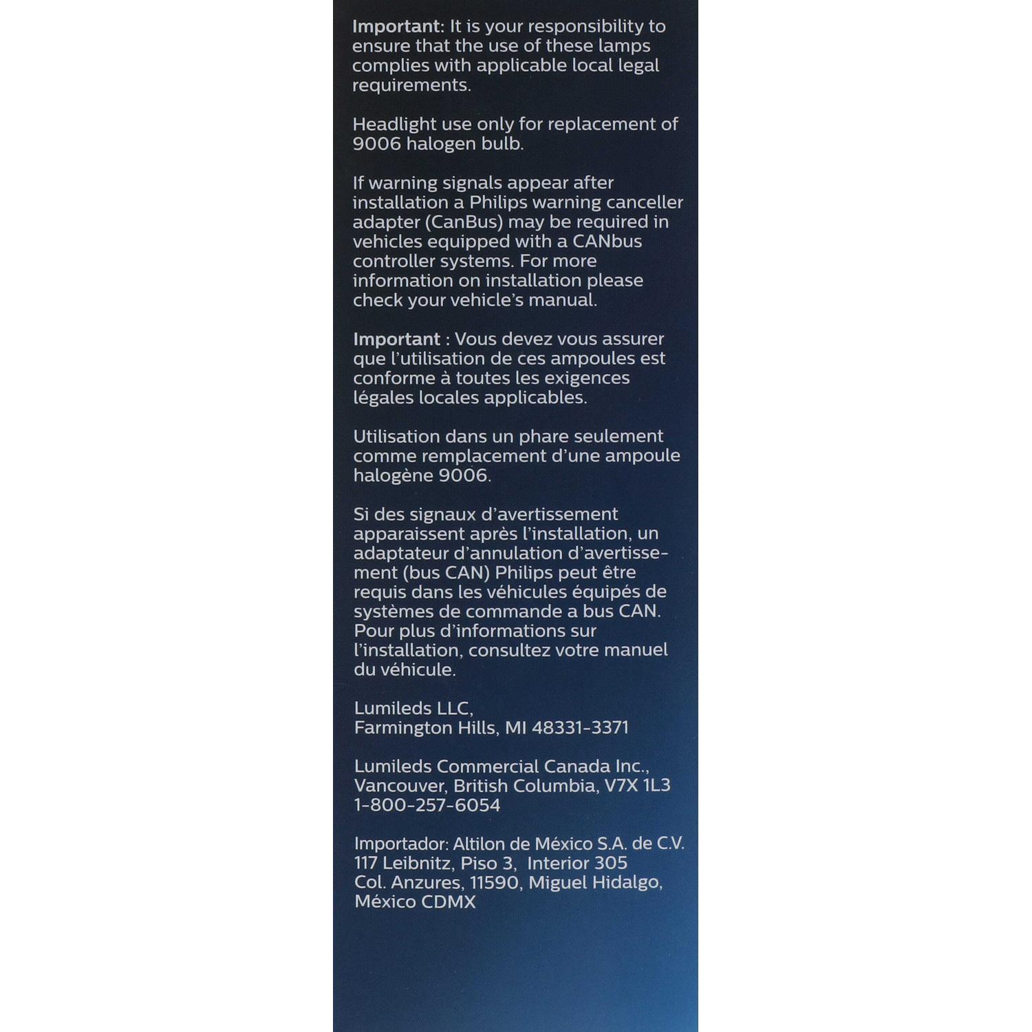 Philips 9006XULED Daytime Running Light Bulb product image 13 of 16