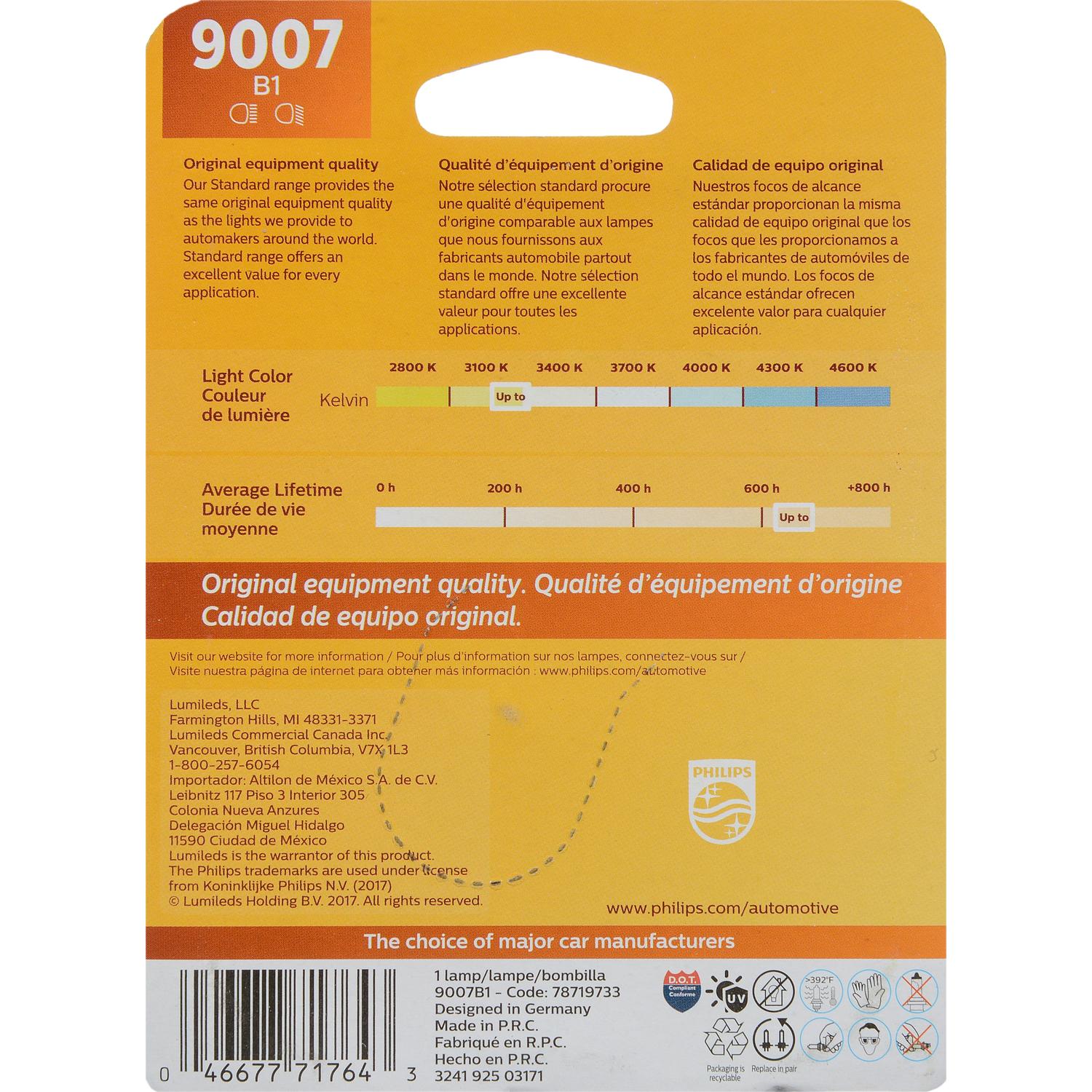 Philips 9007B1 - Daytime Running Light Bulb Philips 9007B1 Daytime Running Light Bulb product image 6 of 10