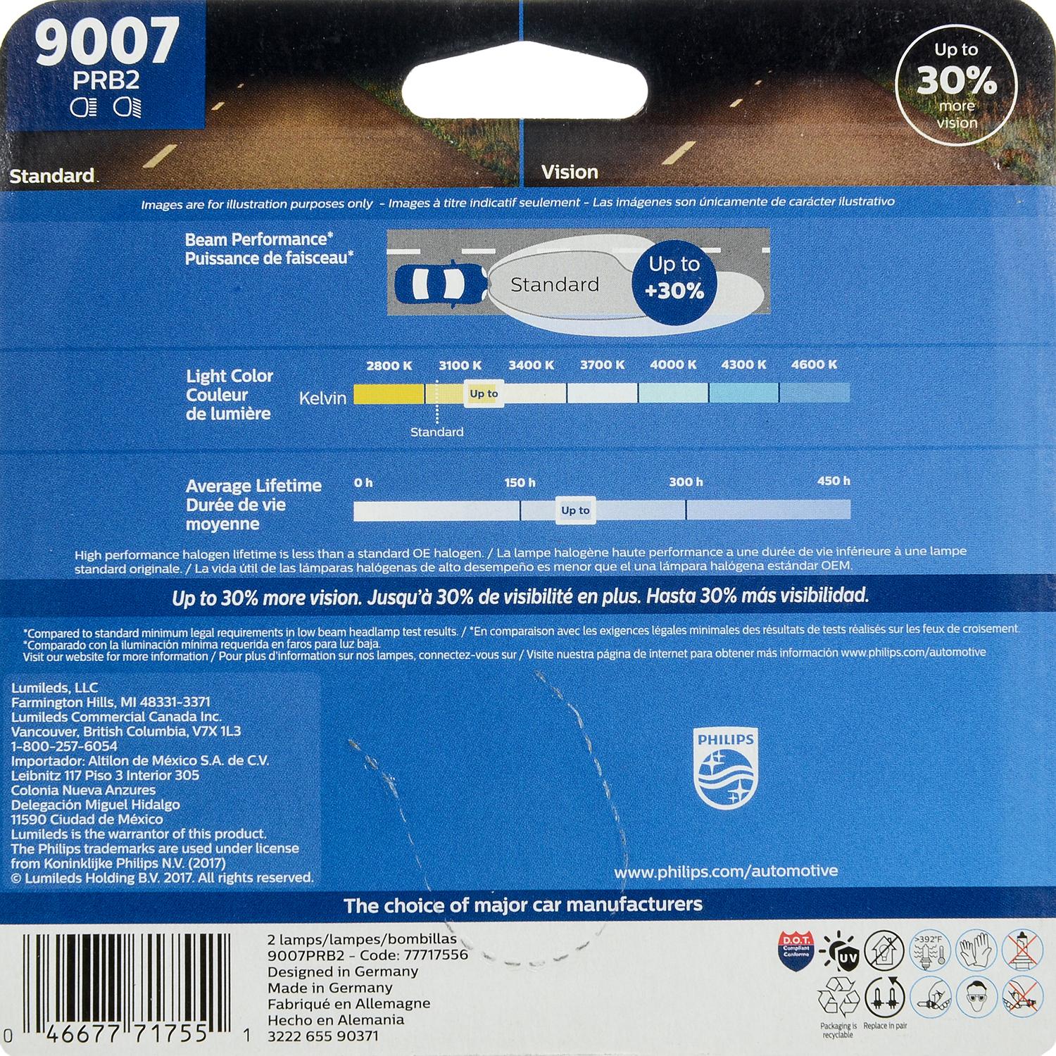 Philips 9007PRB2 - Daytime Running Light Bulb Philips 9007PRB2 Daytime Running Light Bulb product image 6 of 10