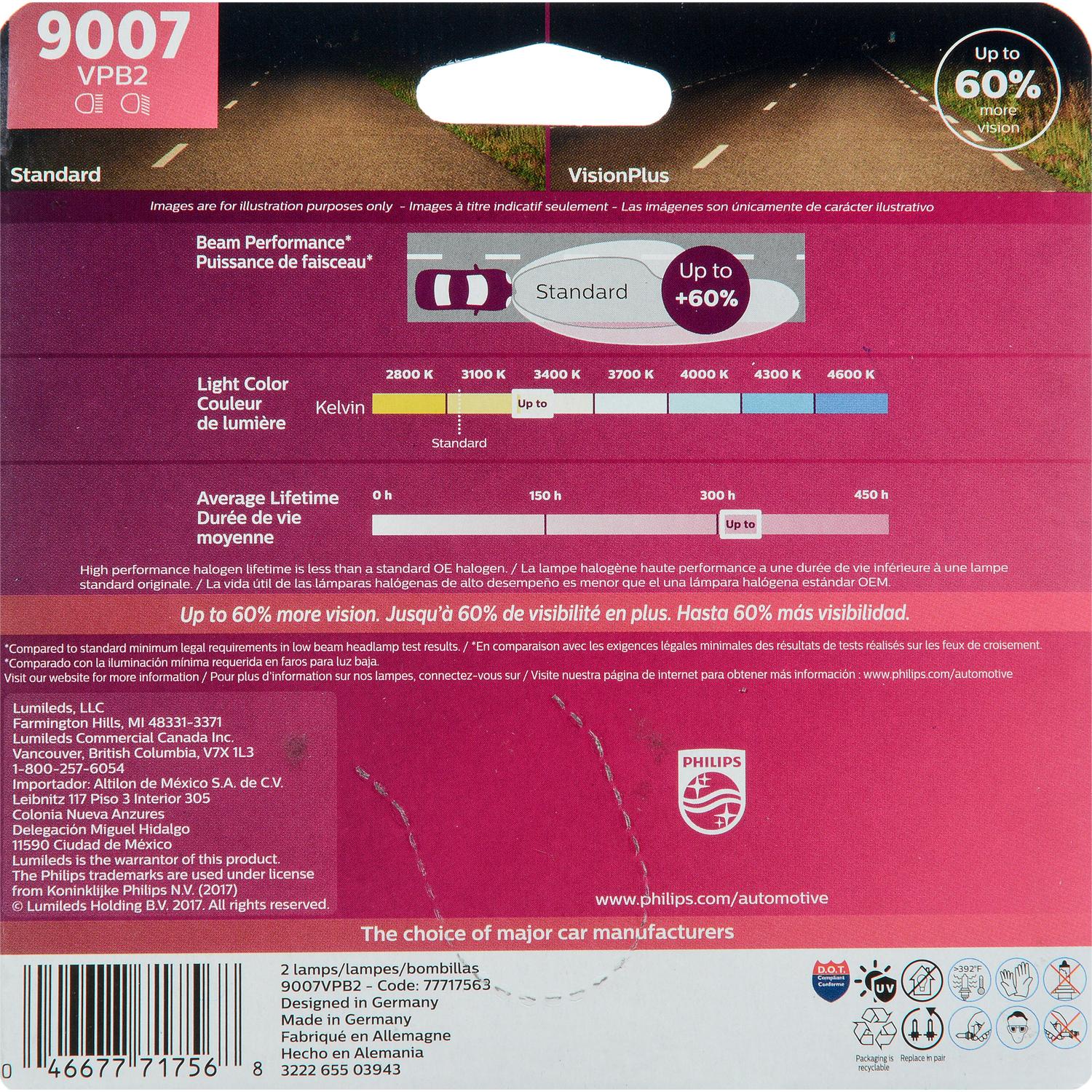 Philips 9007VPB2 - Daytime Running Light Bulb Philips 9007VPB2 Daytime Running Light Bulb product image 6 of 10