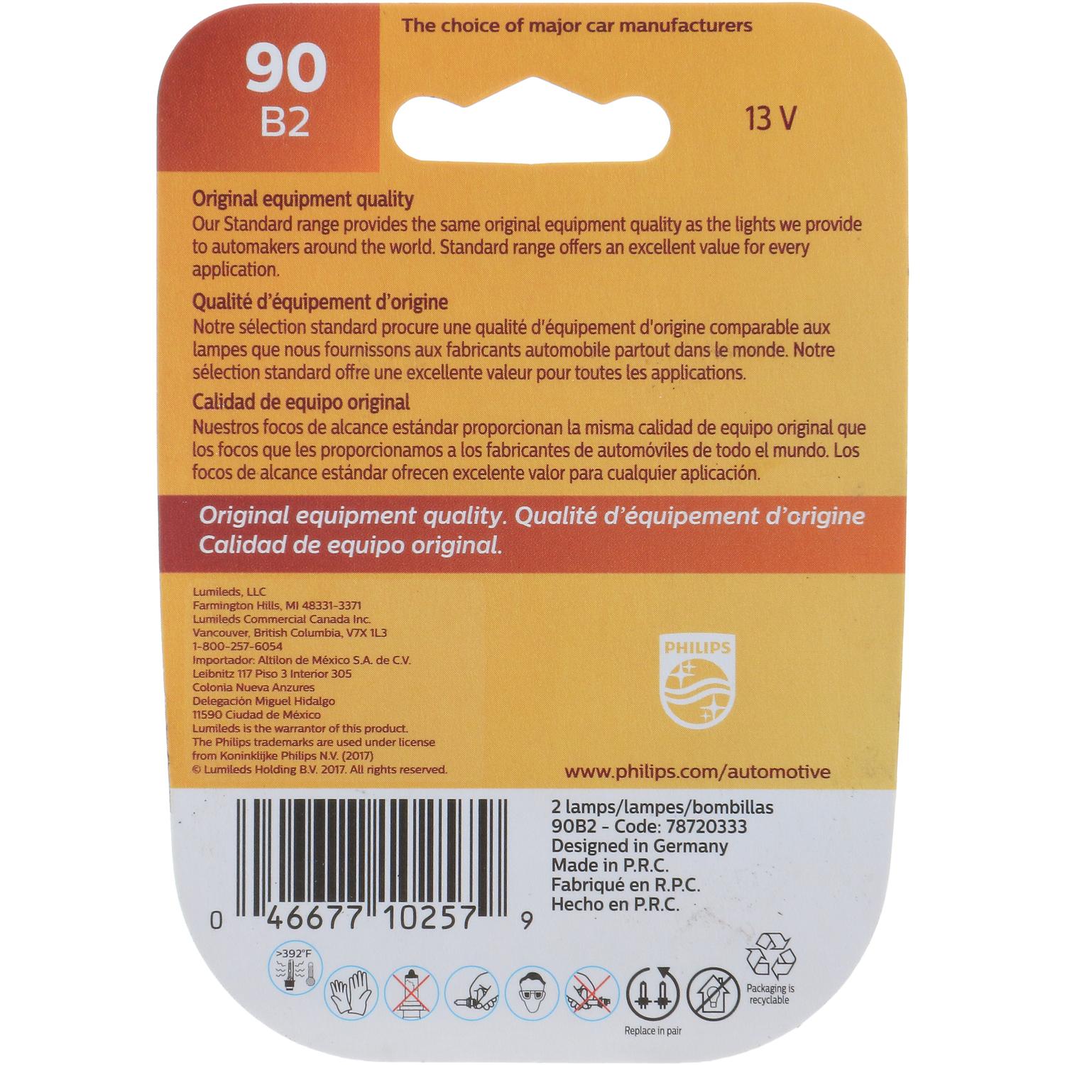 Philips 90B2 - Multi Purpose Light Bulb Philips 90B2 Brake Light Bulb product image 6 of 10