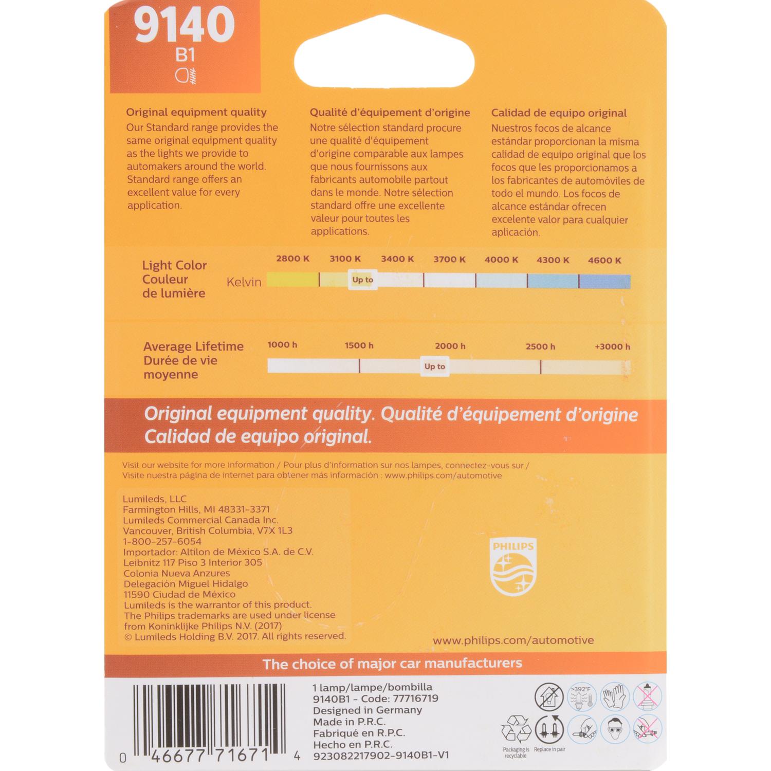 Philips 9140B1 Fog Light Bulb product image 6 of 10
