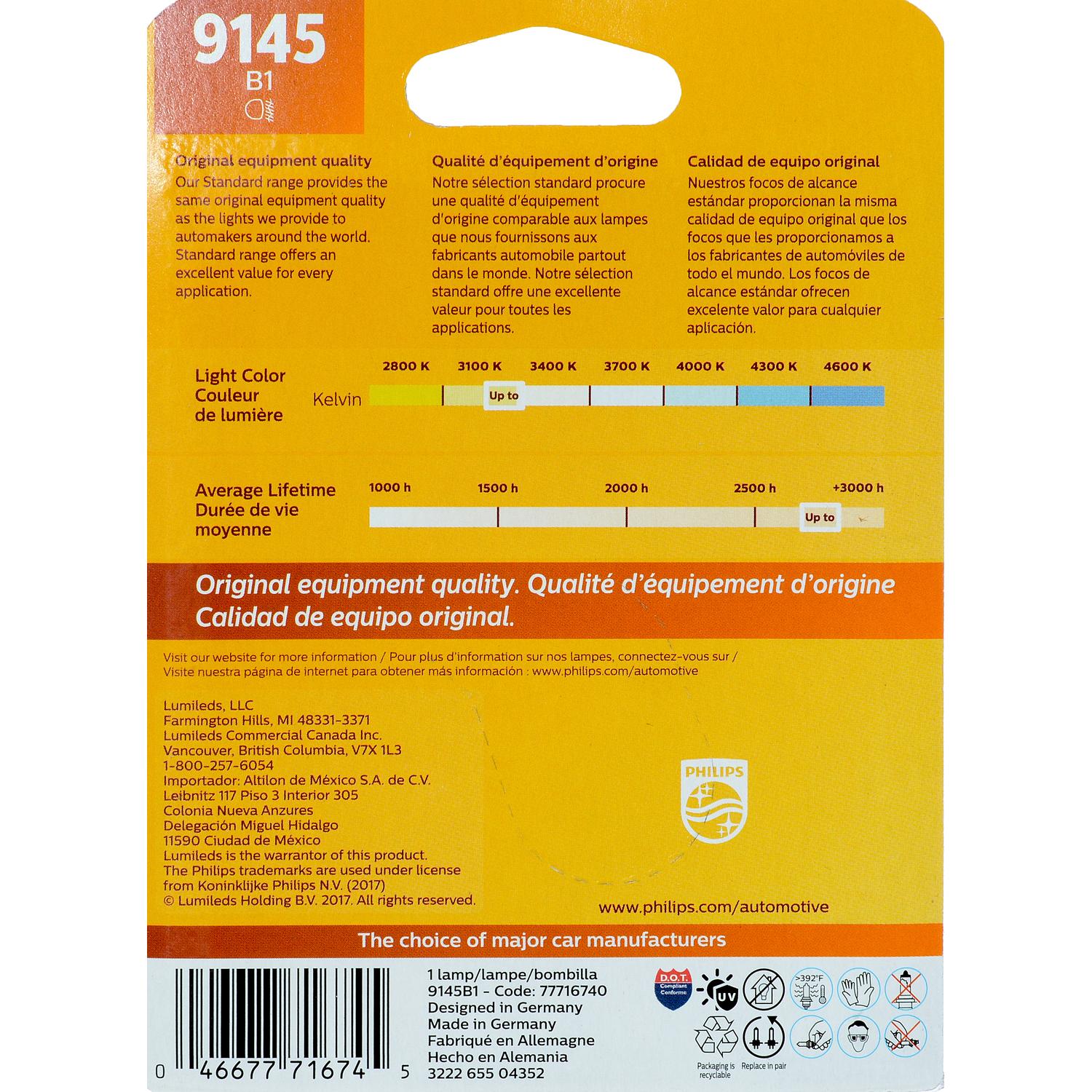 Philips 9145B1 - Fog Light Bulb Philips 9145B1 Fog Light Bulb product image 5 of 8