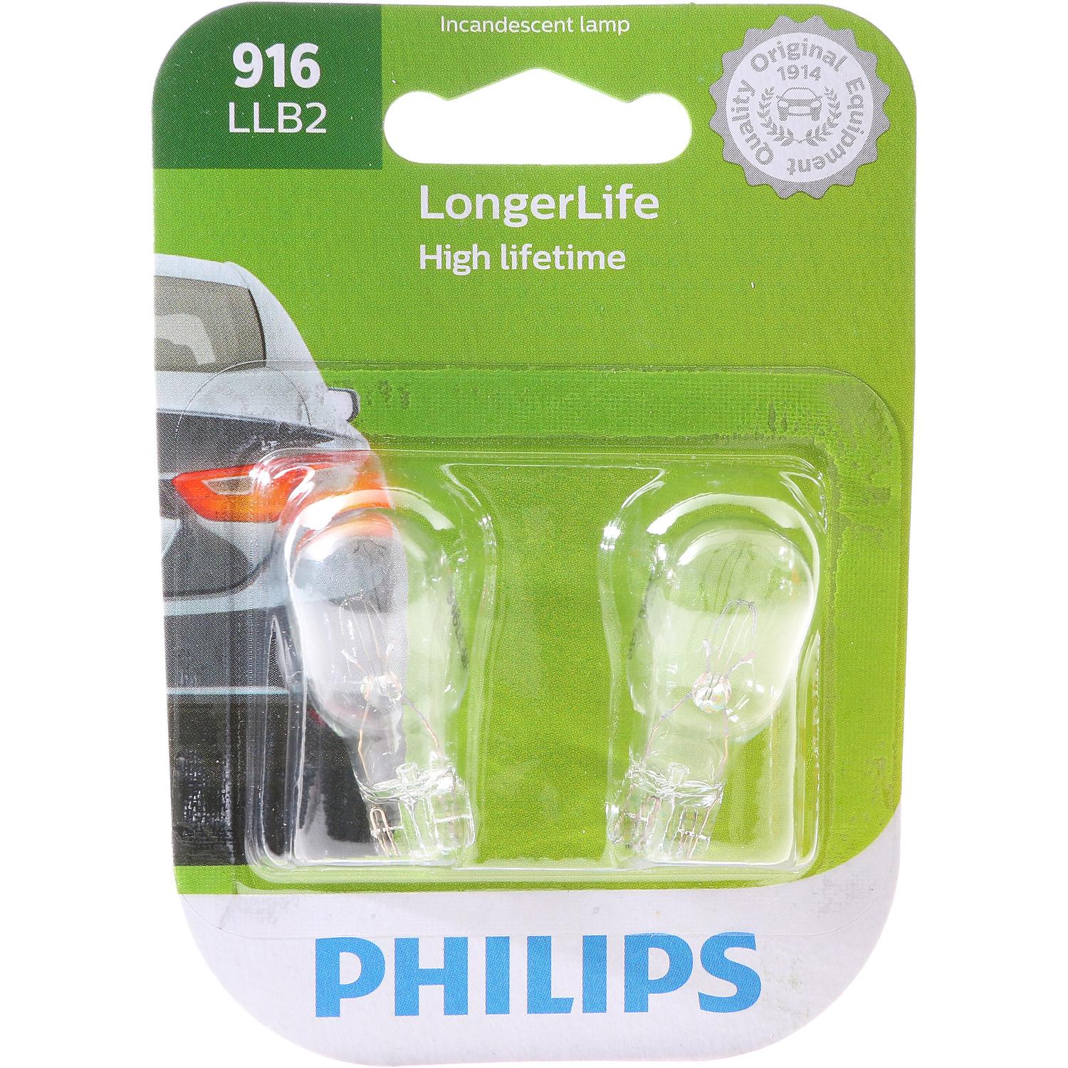 Philips 916LLB2 - Tail Light Bulb Philips 916LLB2 Back Up Light Bulb product image 7 of 10
