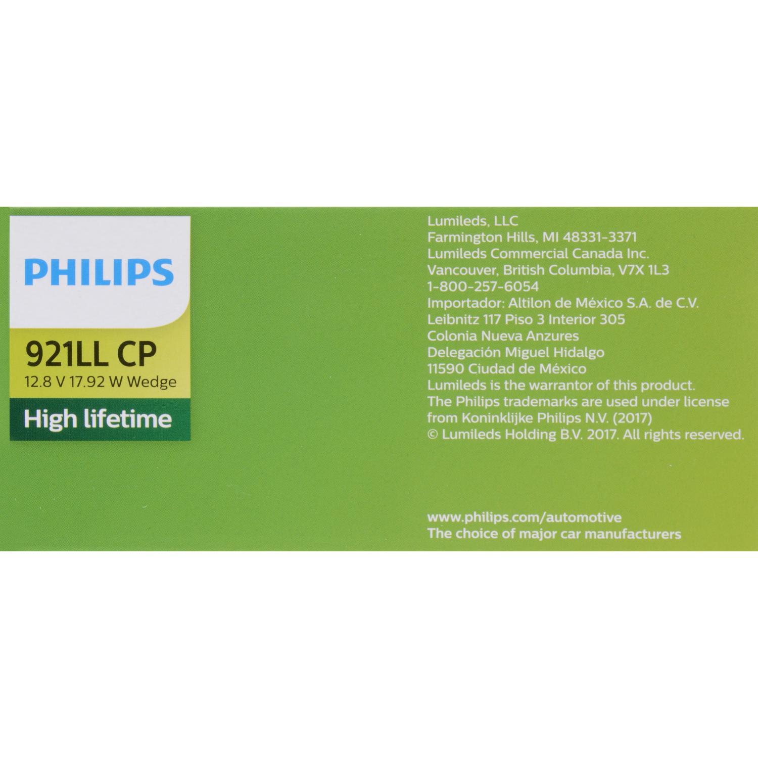 Philips 921LLCP Back Up Light Bulb product image 16 of 30
