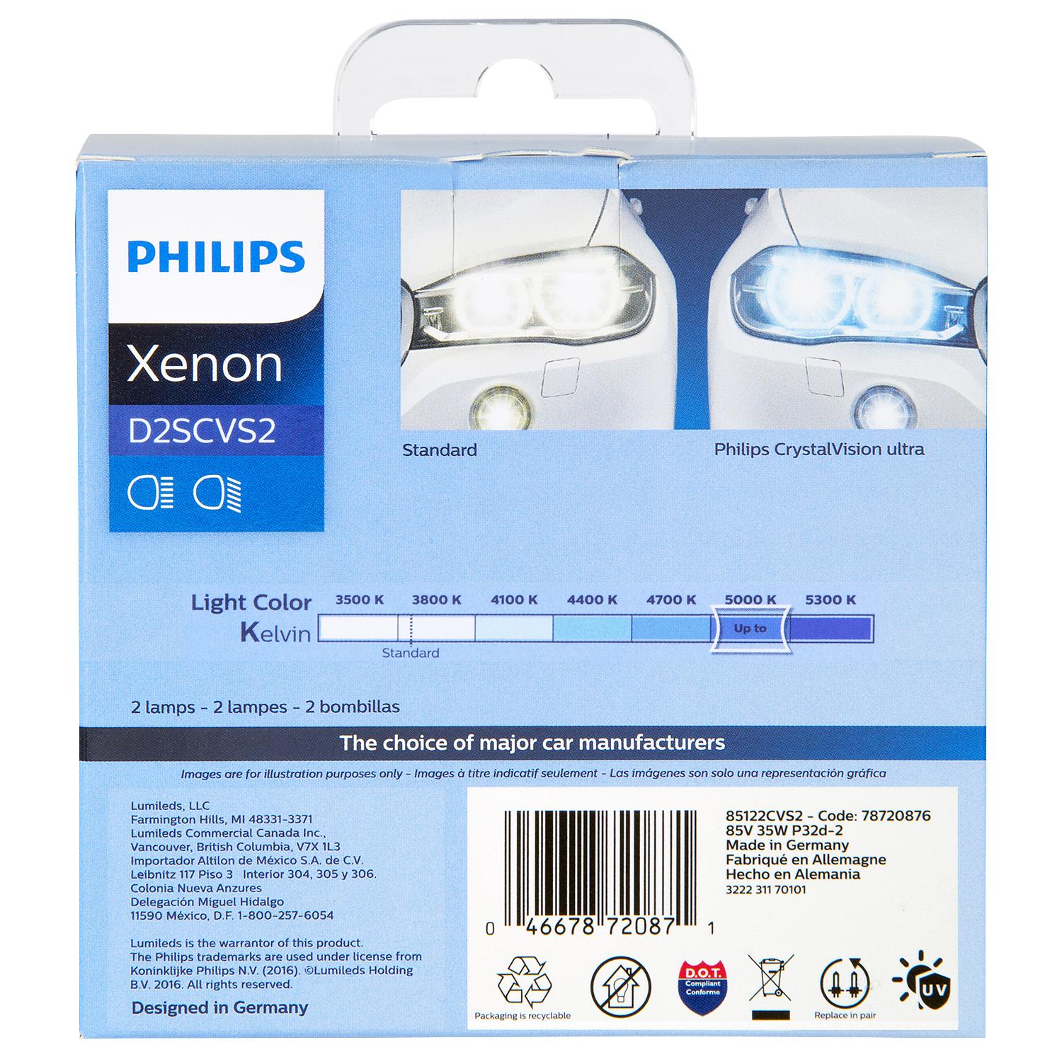 Philips D2SCVS2 Headlight Bulb product image 1 of 8