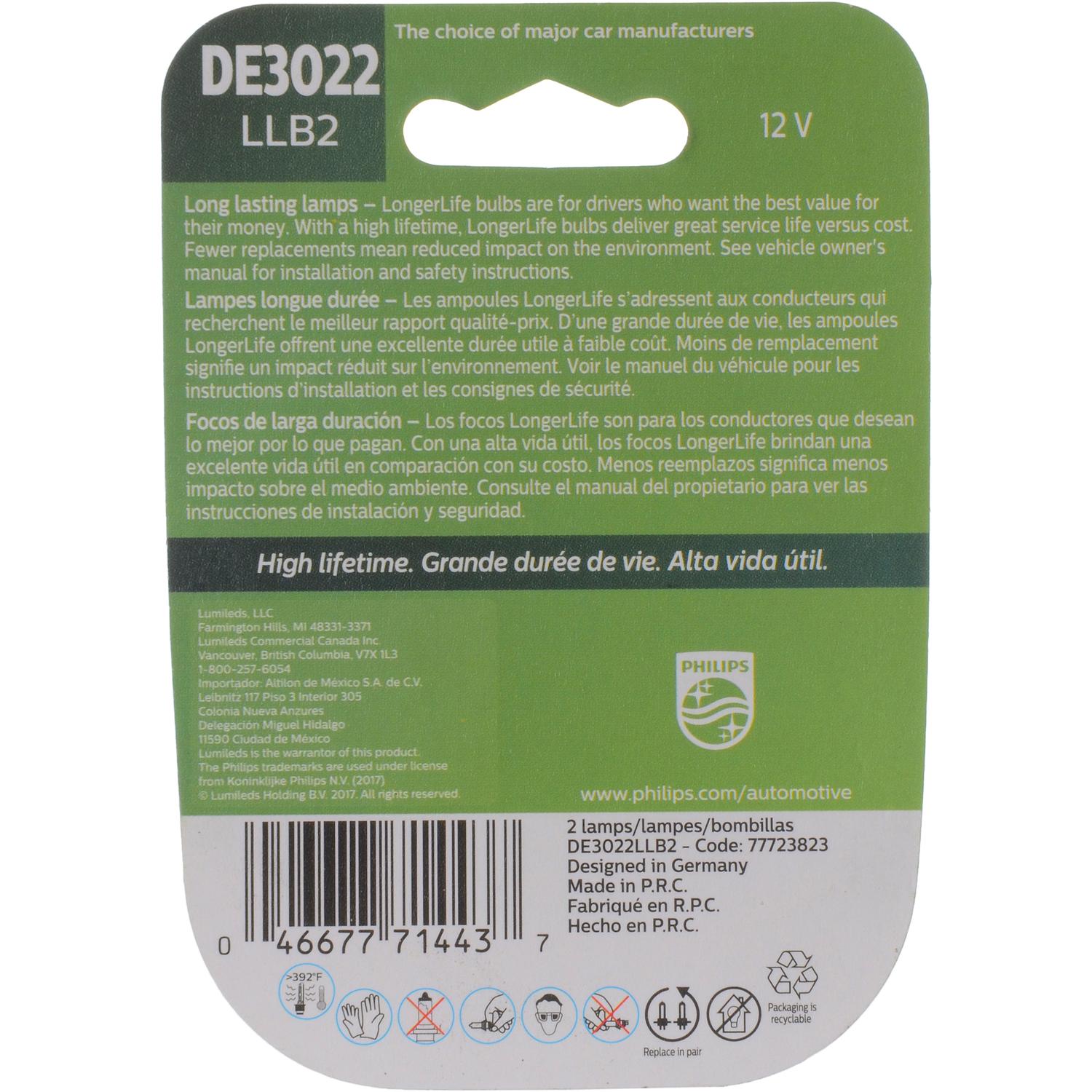 Philips DE3022LLB2 Courtesy Light Bulb product image 6 of 10