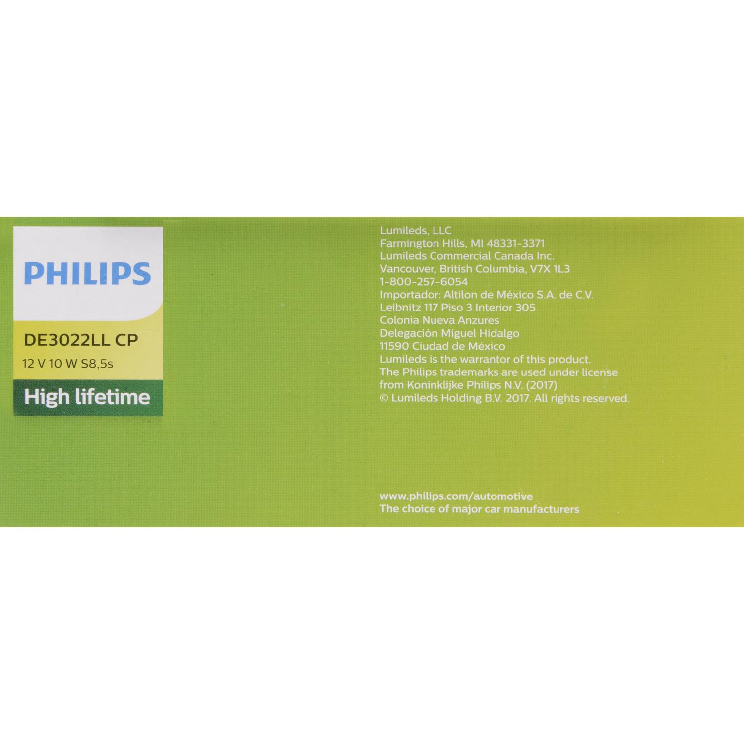 Philips DE3022LLCP - Trunk Light Bulb Philips DE3022LLCP Courtesy Light Bulb product image 6 of 10