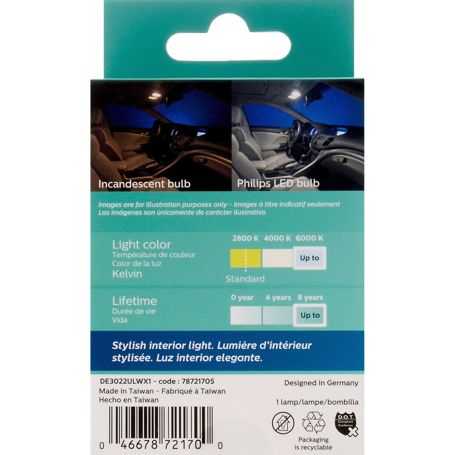 Philips DE3022WLED - Multi Purpose Light Bulb Philips DE3022WLED Courtesy Light Bulb product image 6 of 10