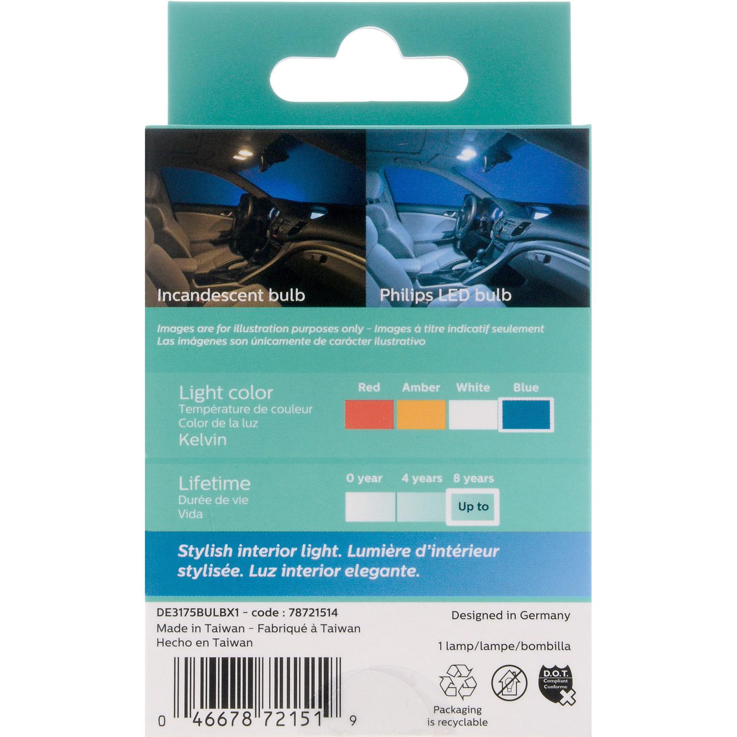 Philips DE3175BLED - Multi Purpose Light Bulb Philips DE3175BLED Cargo Box Light Bulb product image 6 of 10
