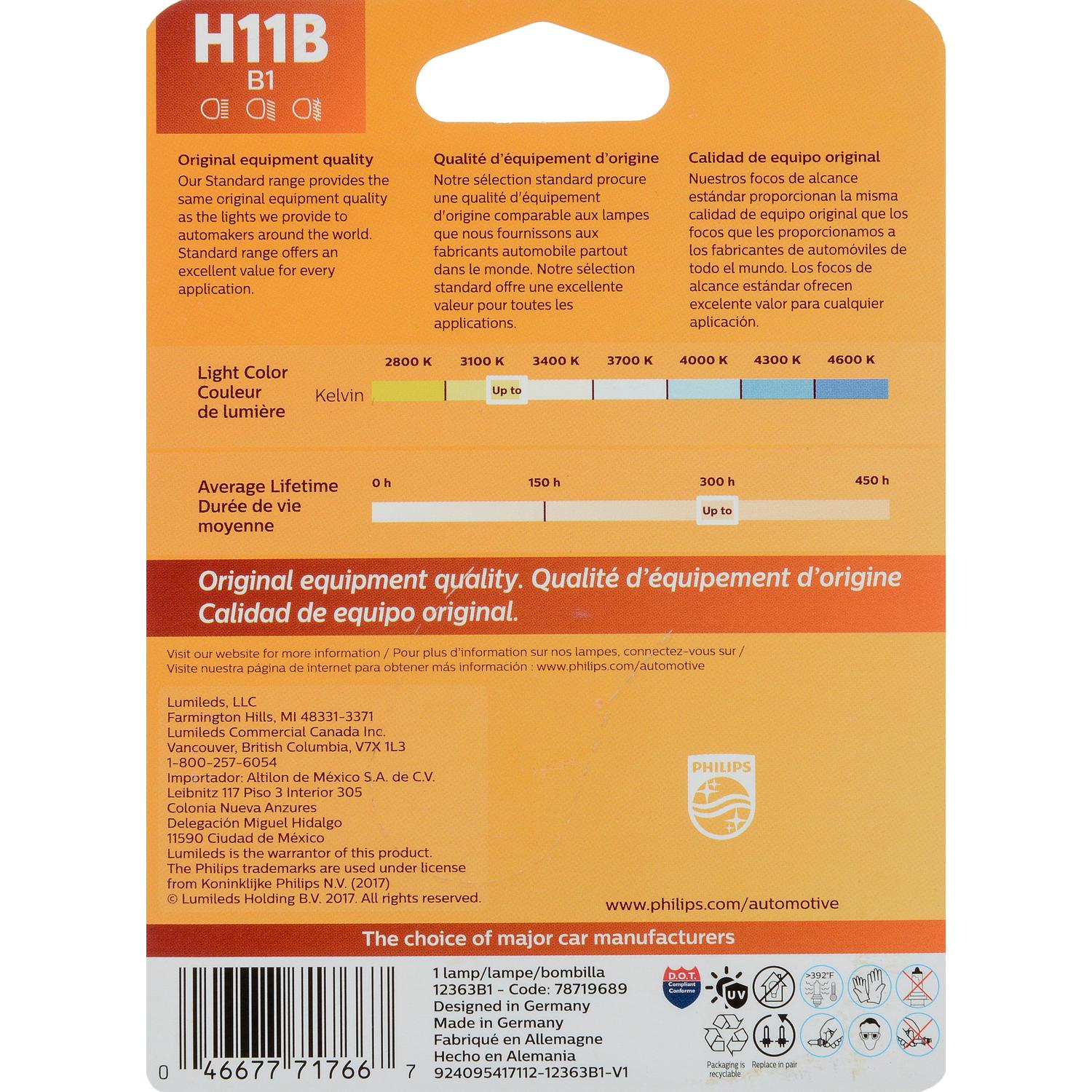 Philips H11BB1 - Fog Light Bulb Philips H11BB1 Fog Light Bulb product image 6 of 10