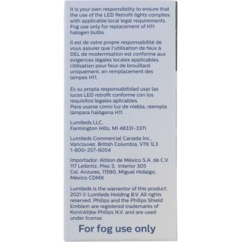 Philips H11UEFLED - Fog Light Bulb Philips H11UEFLED Fog Light Bulb product image 6 of 11