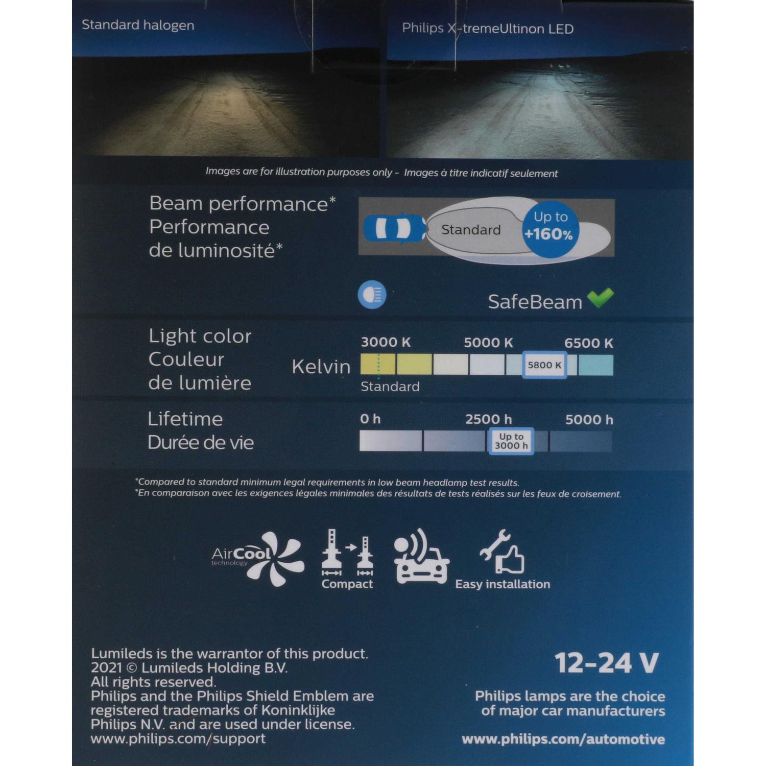 Philips H1XULED - Daytime Running Light Bulb Philips H1XULED Cornering Light Bulb product image 7 of 17