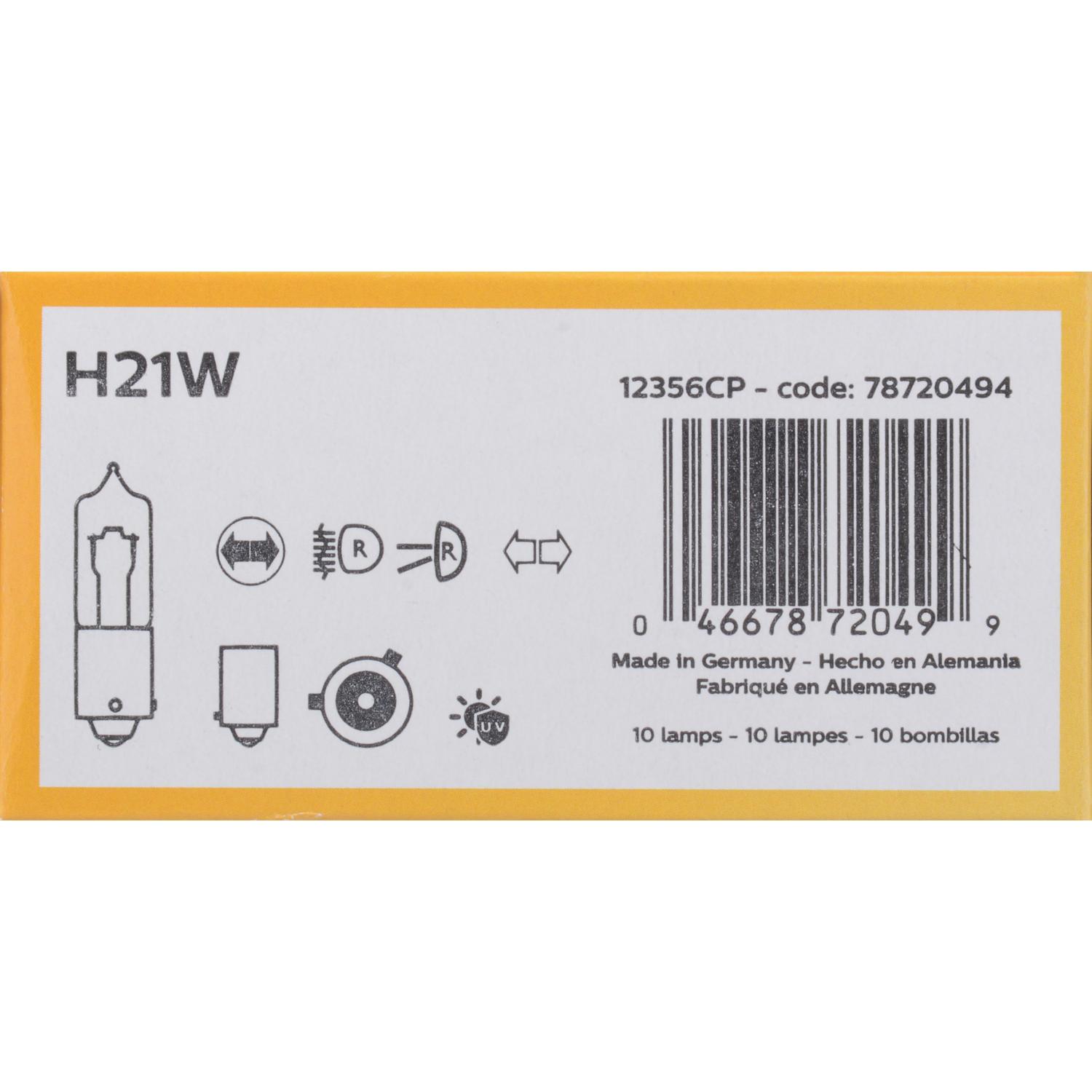 Philips H21WCP - Multi Purpose Light Bulb Philips H21WCP Back Up Light Bulb product image 5 of 9