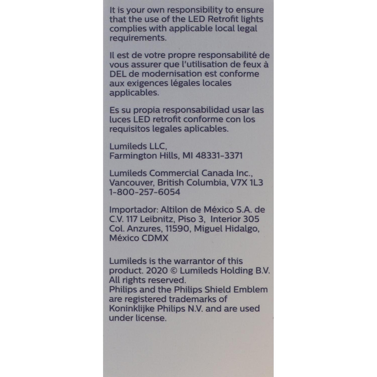 Philips H3UELED - Fog Light Bulb Philips H3UELED Fog Light Bulb product image 10 of 11