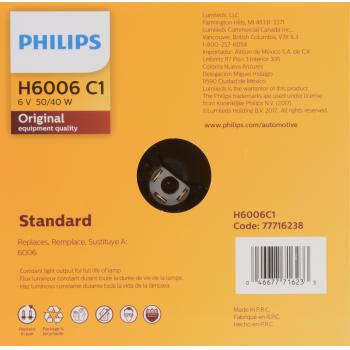 Philips H6006C1 Headlight Bulb product image 6 of 10