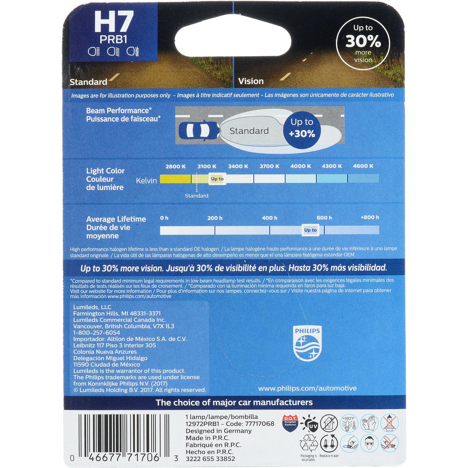Philips H7PRB1 Cornering Light Bulb product image 12 of 22